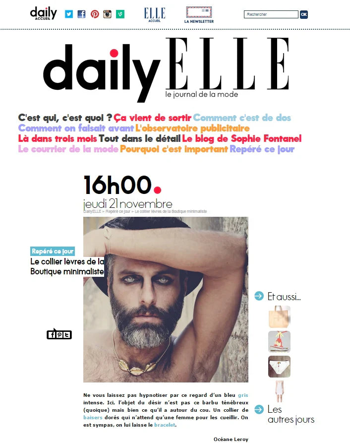 ELLE PARIS – DAILY ELLE – LE JOURNAL DE LA MODE