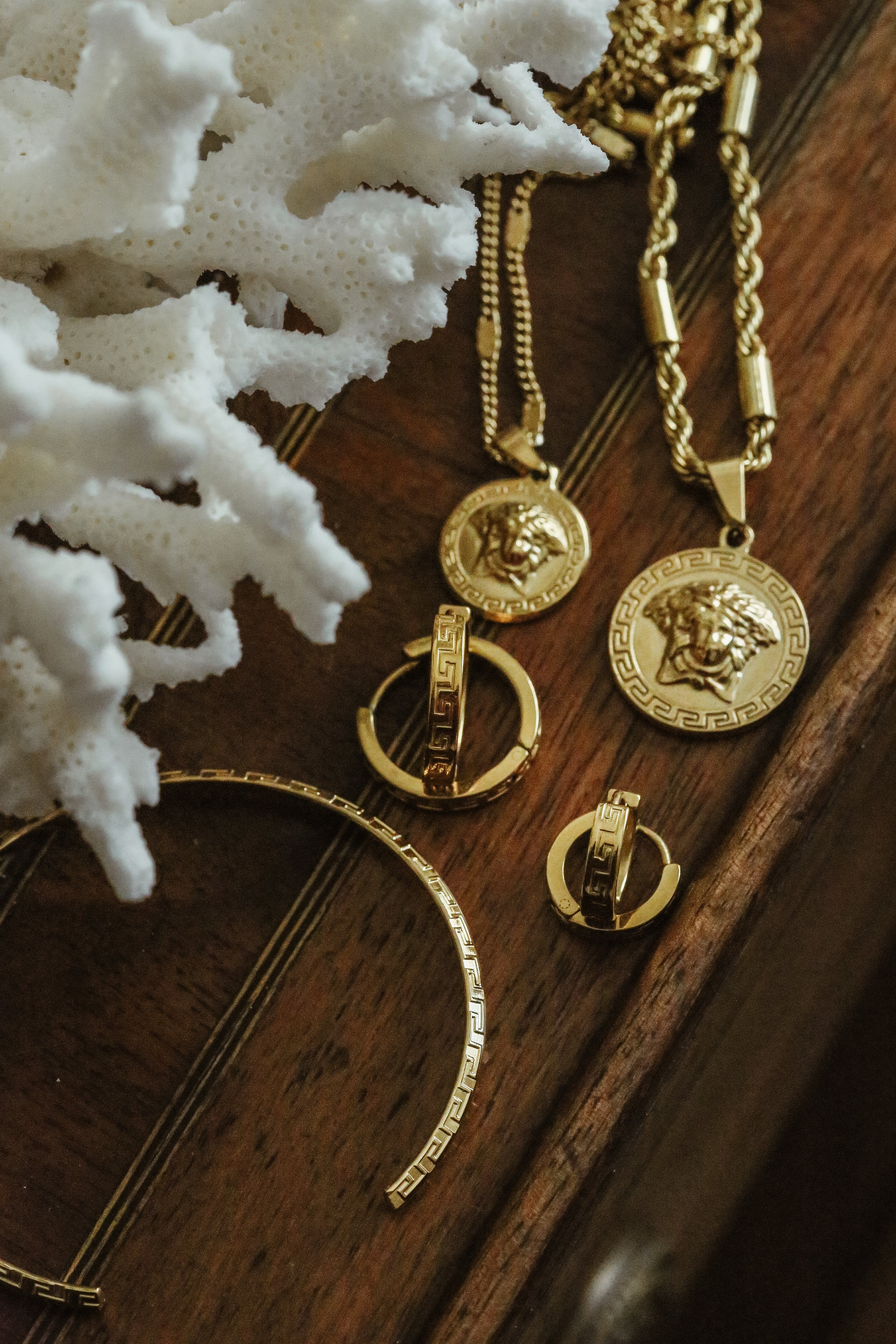 Boucles d'oreilles vintage en écaille de tortue