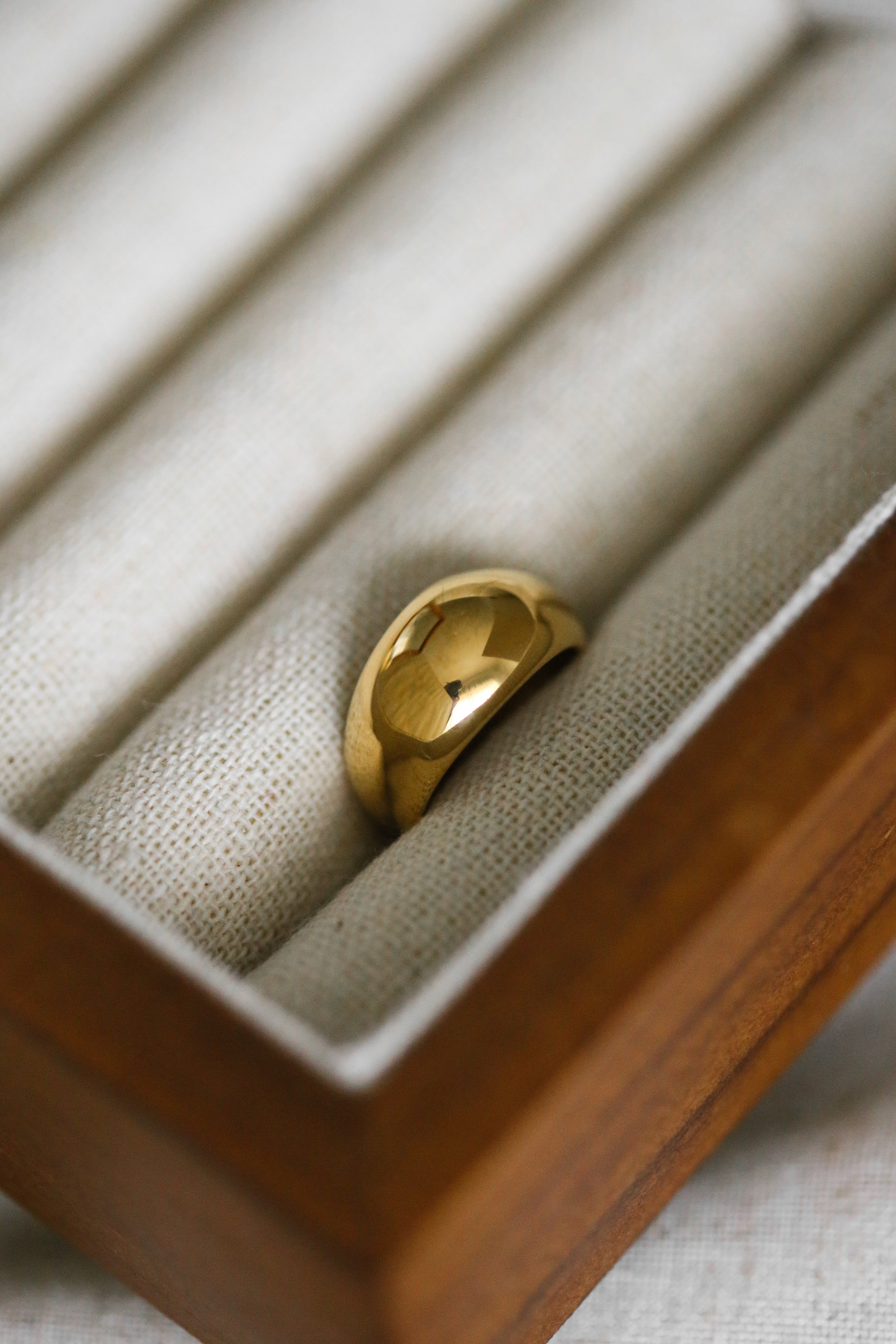 Bague Dôme Blanche