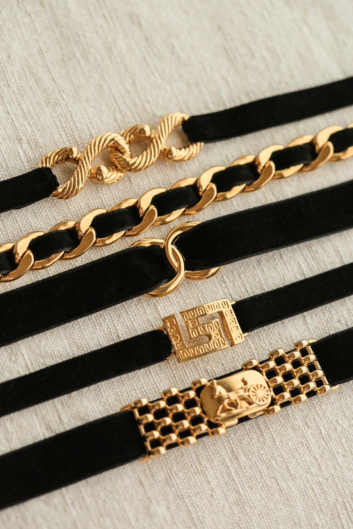 ras-de-cou vintage en velours