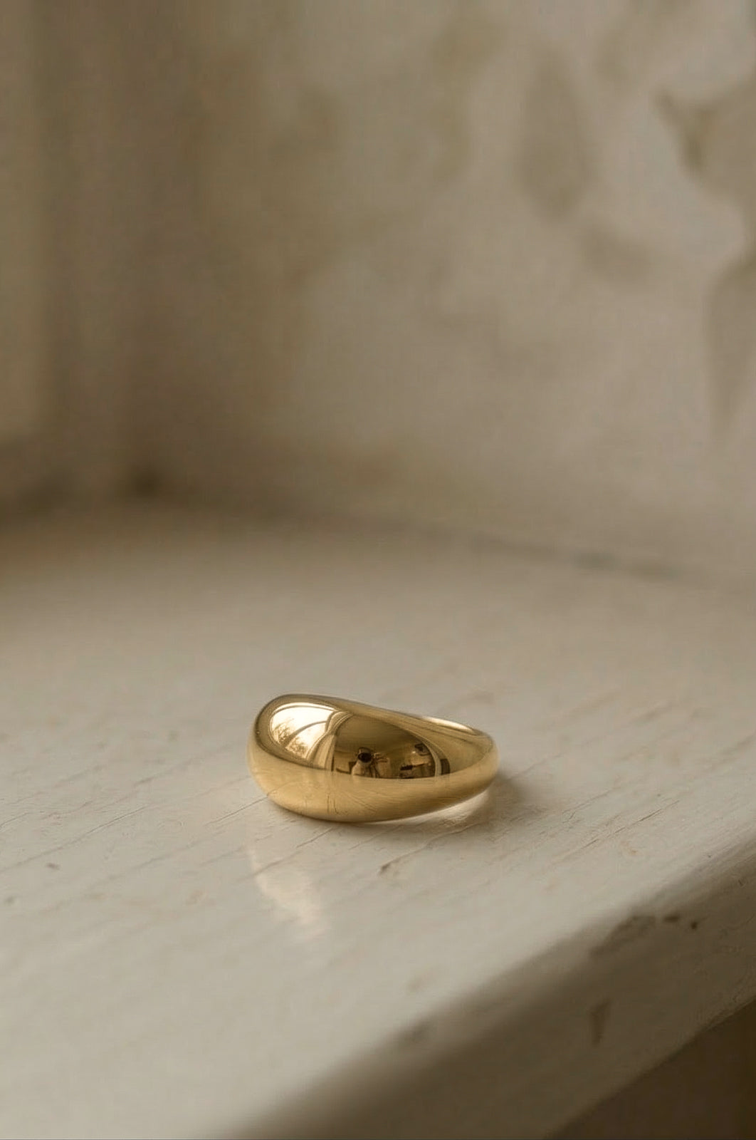Bague Dôme Blanche