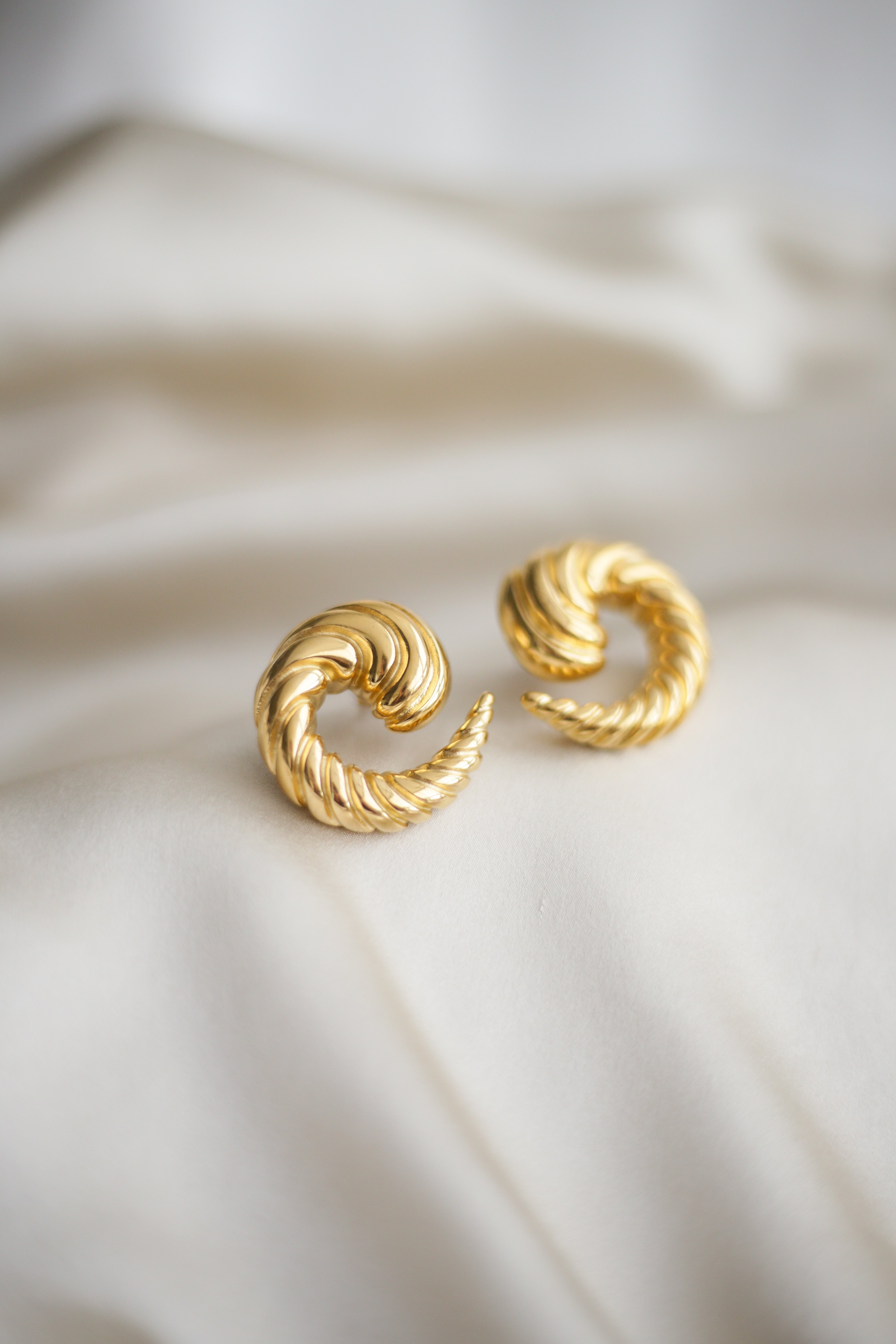 Ammonite Statement Earrings