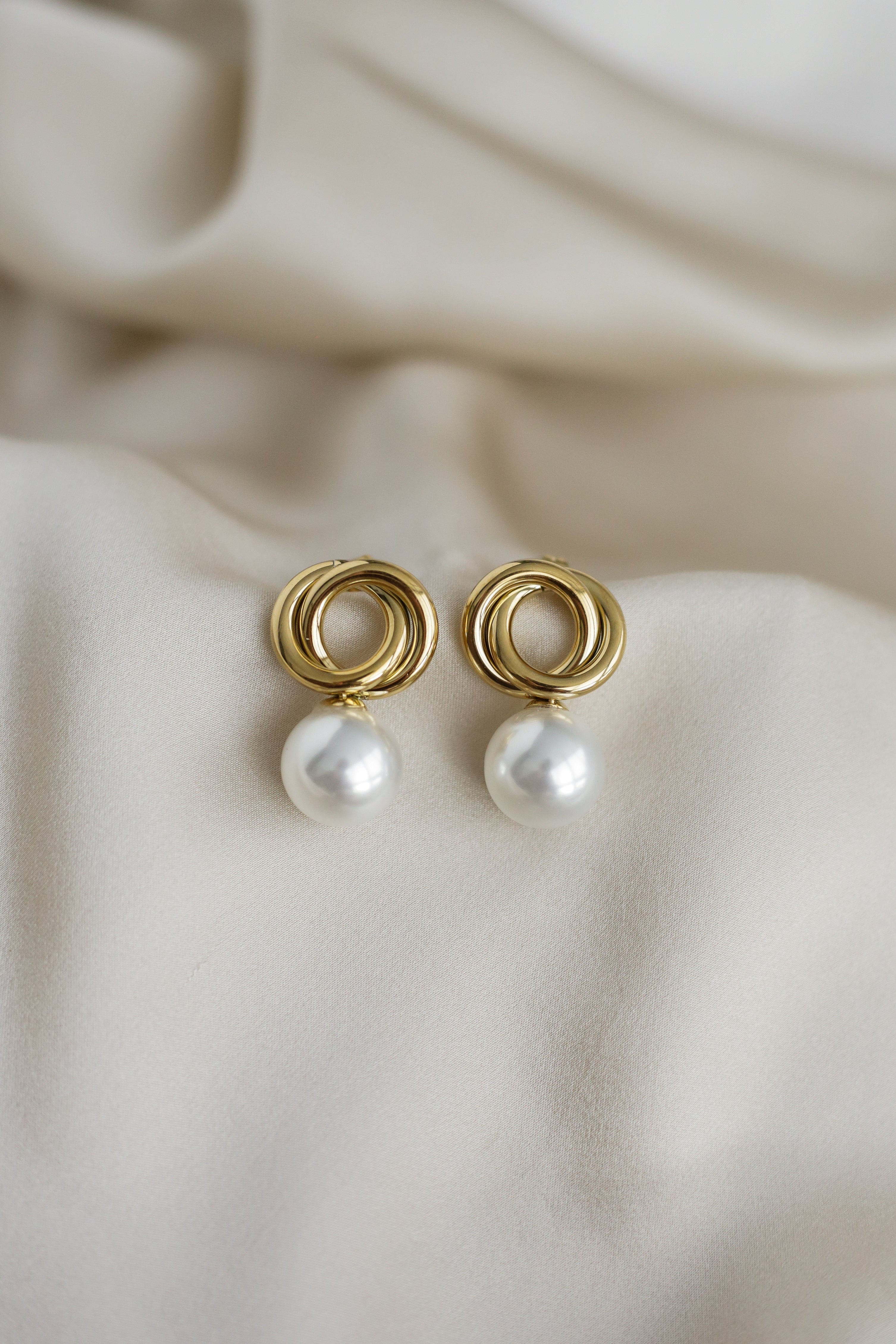 Entwine Pearl Statement Earrings