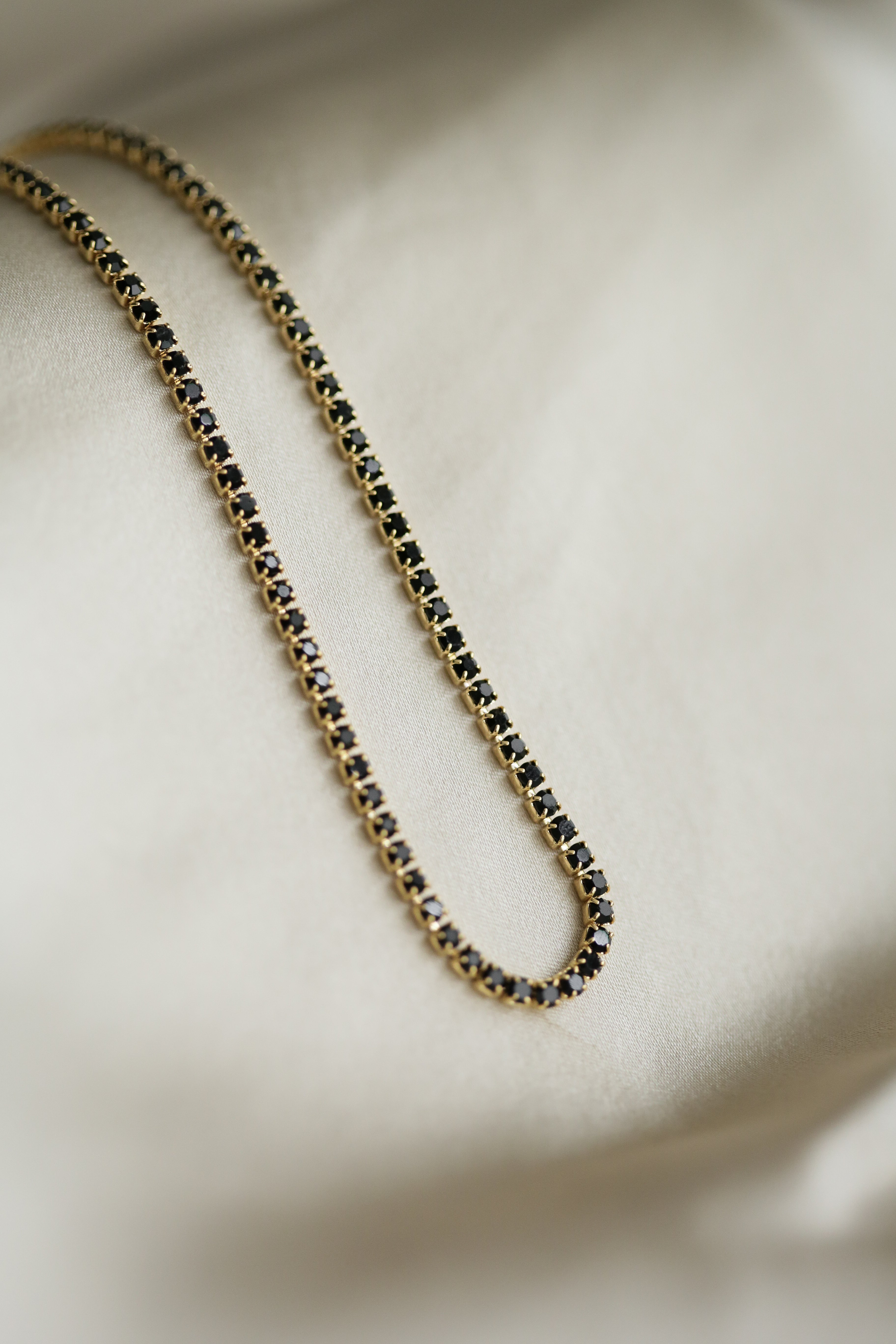 Black Cubic Zirconias Necklace