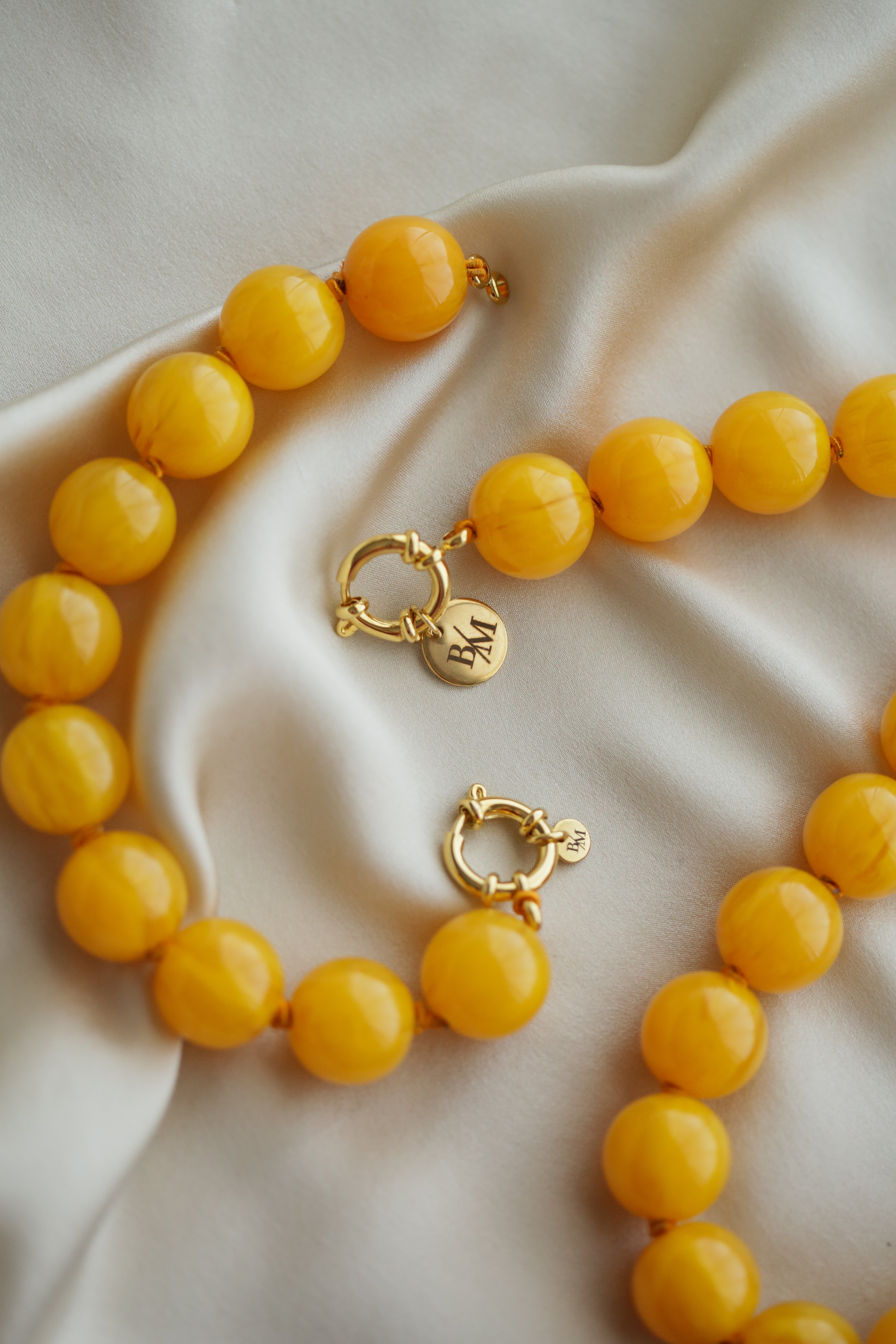 Amalfi Necklace - Amber - Boutique Minimaliste has waterproof, durable, elegant and vintage inspired jewelry