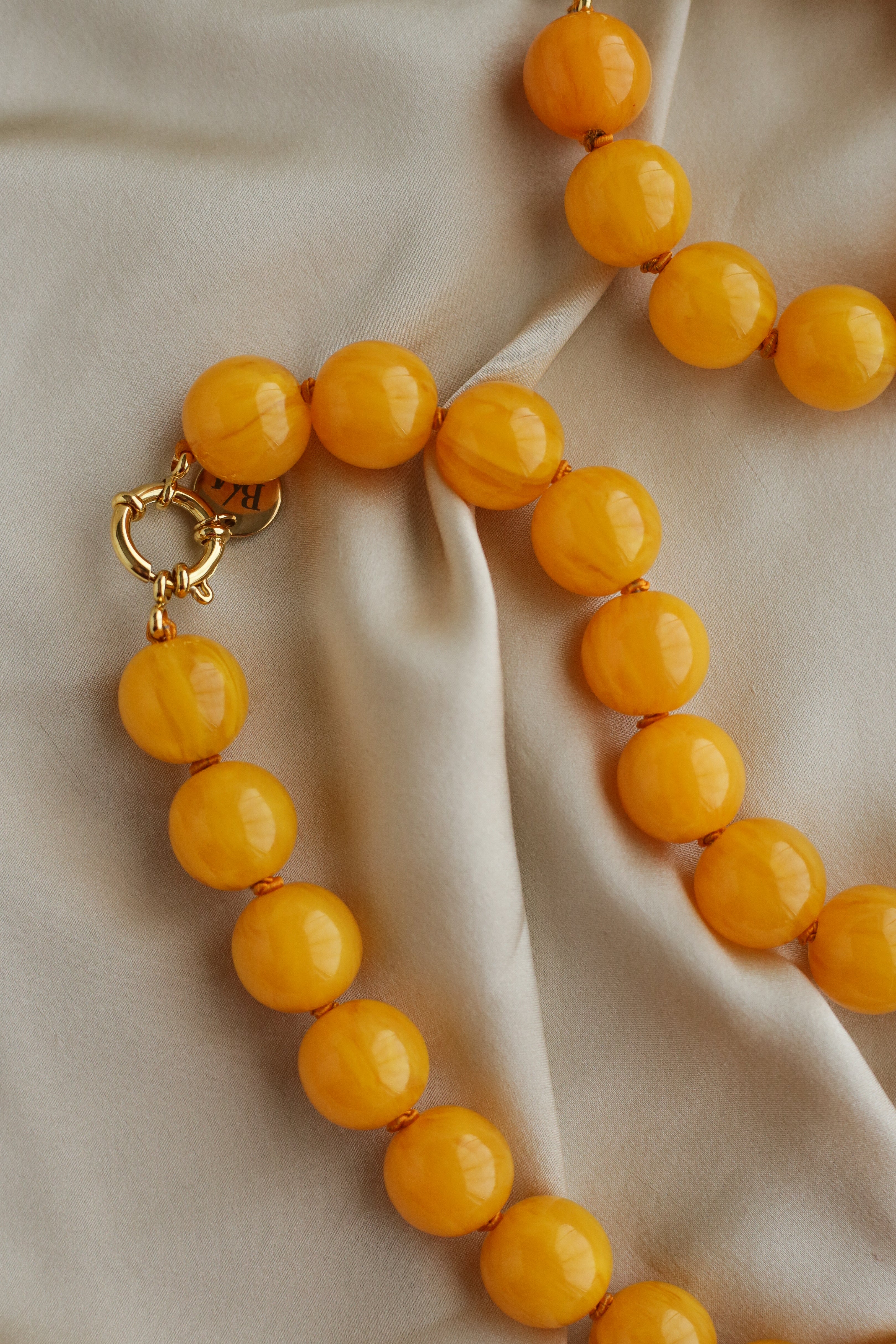 Amalfi Necklace - Amber - Boutique Minimaliste has waterproof, durable, elegant and vintage inspired jewelry