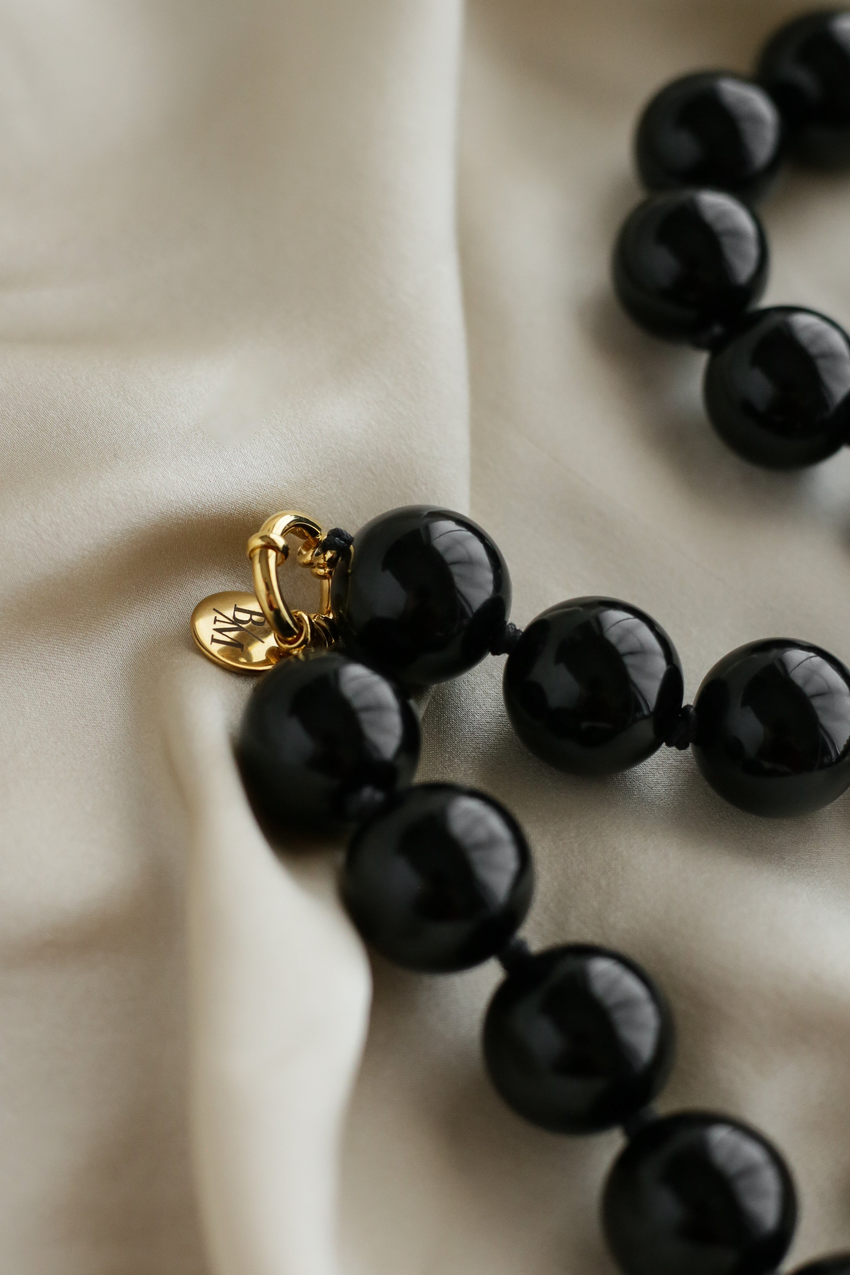 Amalfi Necklace - Black - Boutique Minimaliste has waterproof, durable, elegant and vintage inspired jewelry