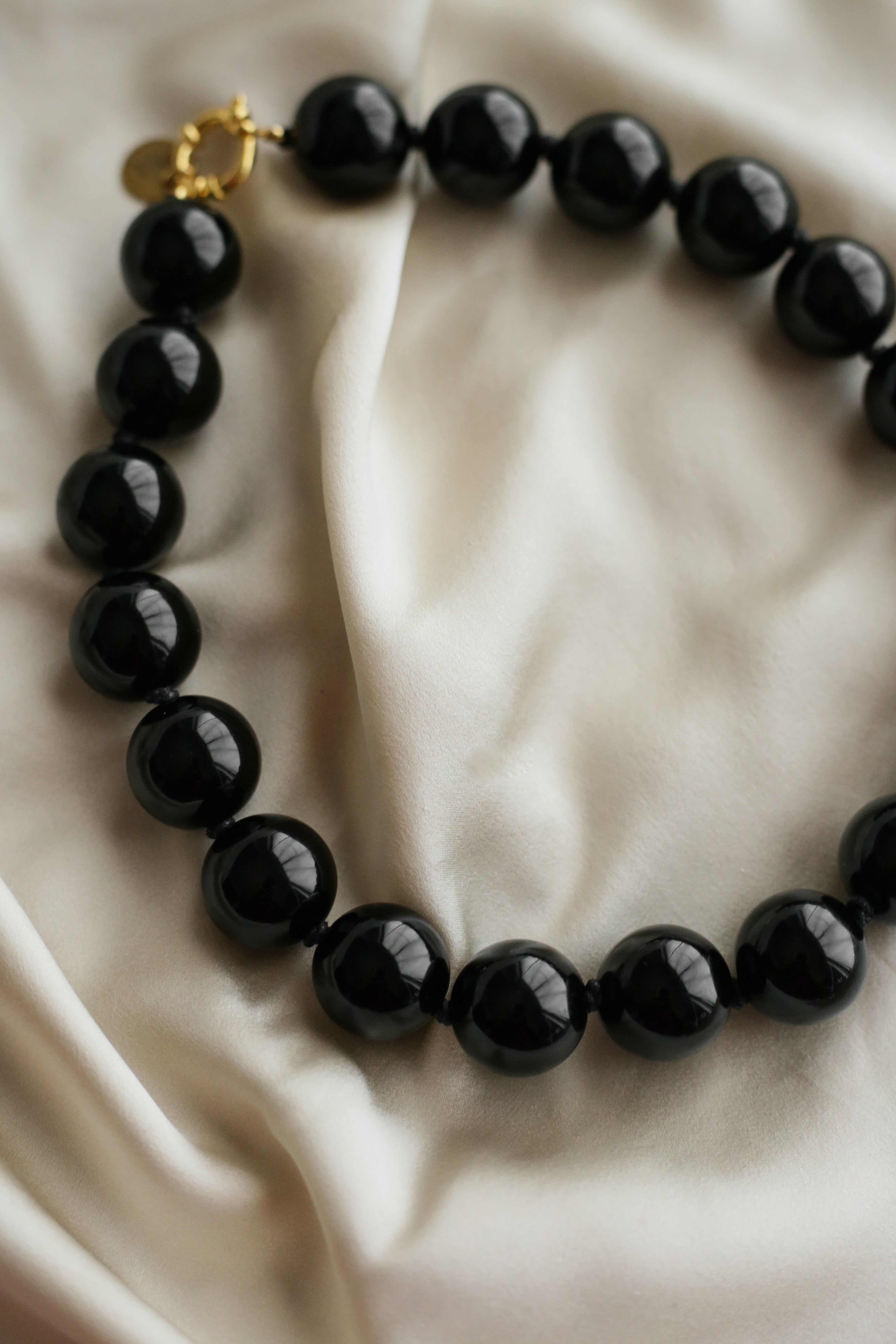 Amalfi Necklace - Black - Boutique Minimaliste has waterproof, durable, elegant and vintage inspired jewelry