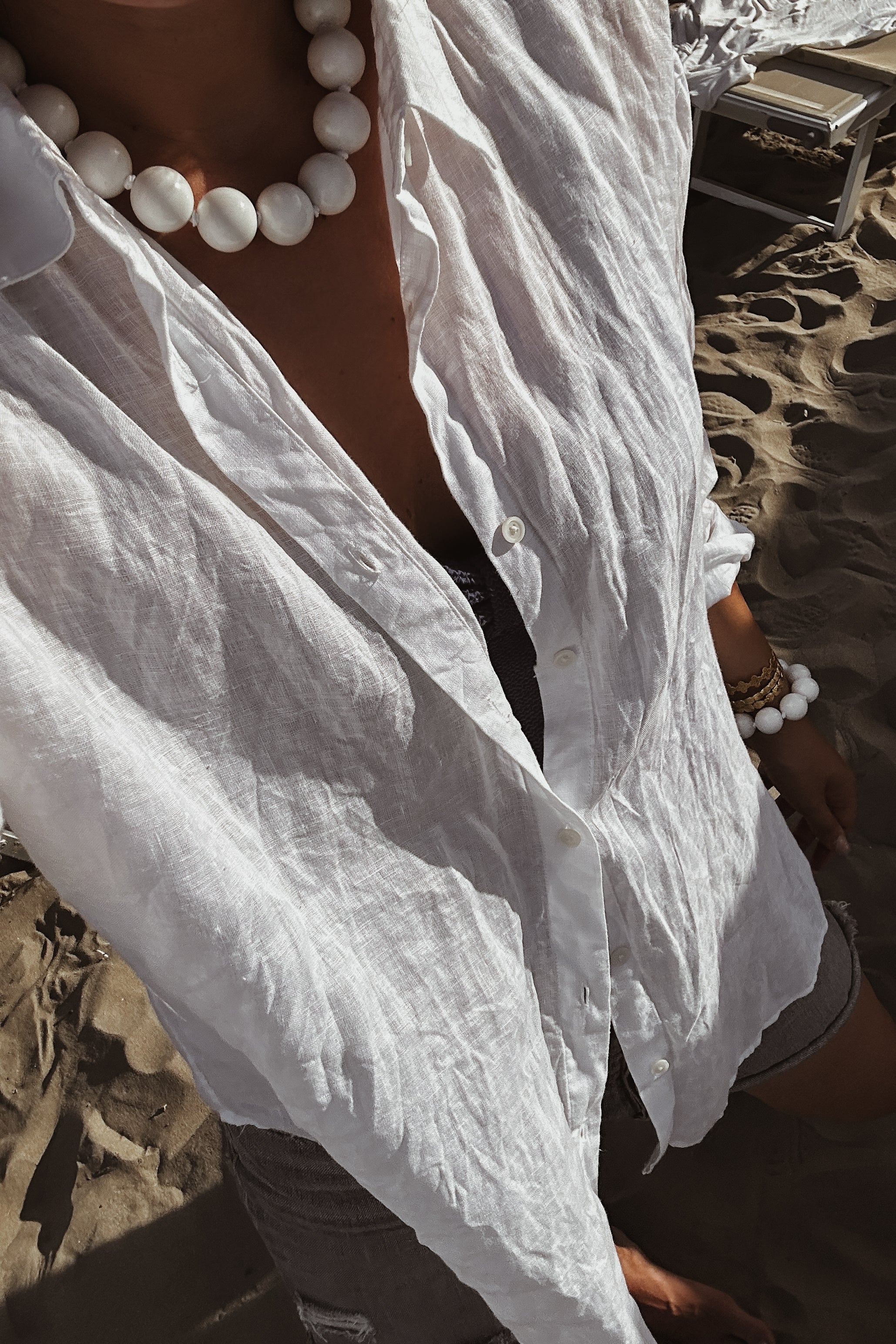 Amalfi Necklace - White - Boutique Minimaliste has waterproof, durable, elegant and vintage inspired jewelry