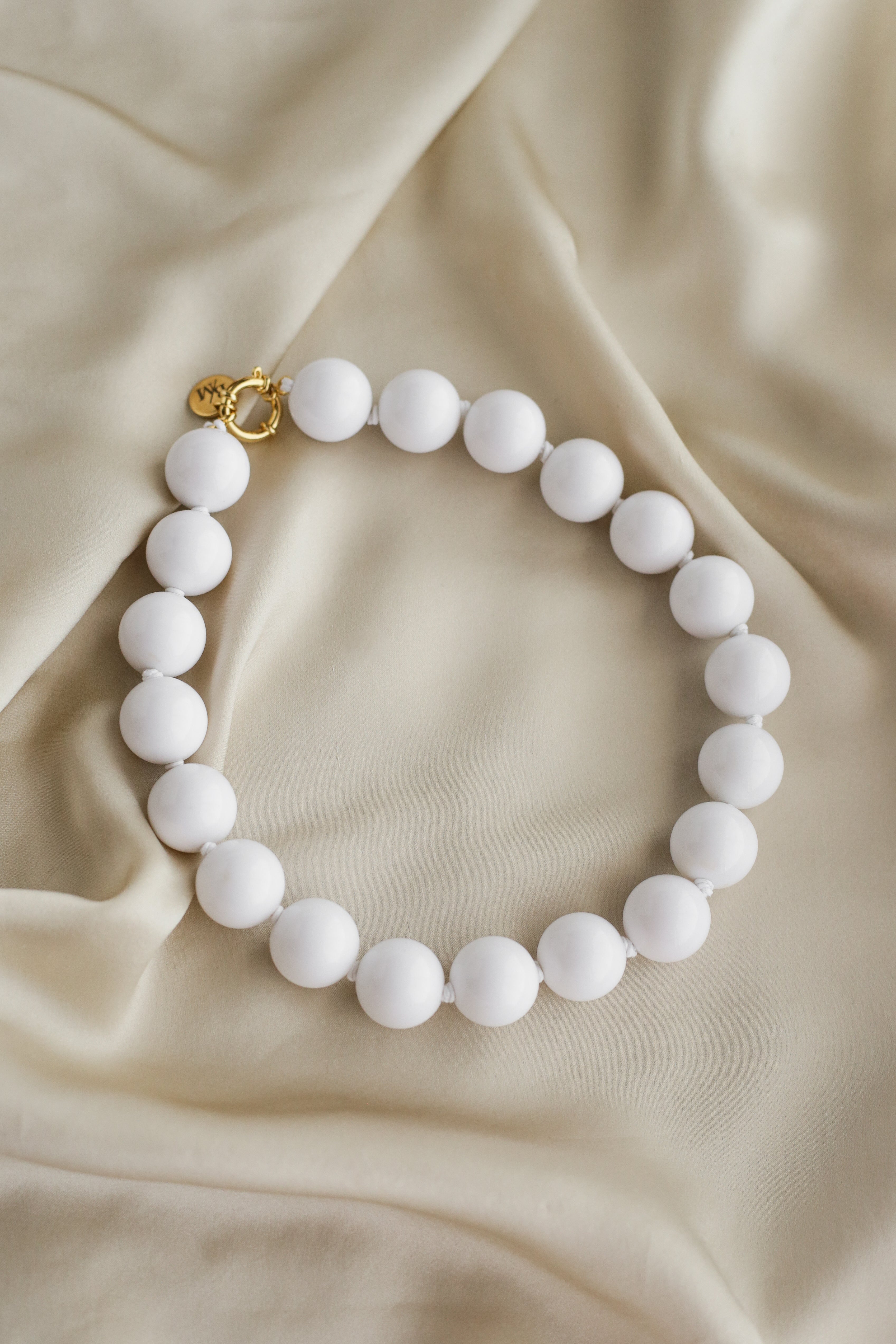 Amalfi Necklace - White - Boutique Minimaliste has waterproof, durable, elegant and vintage inspired jewelry