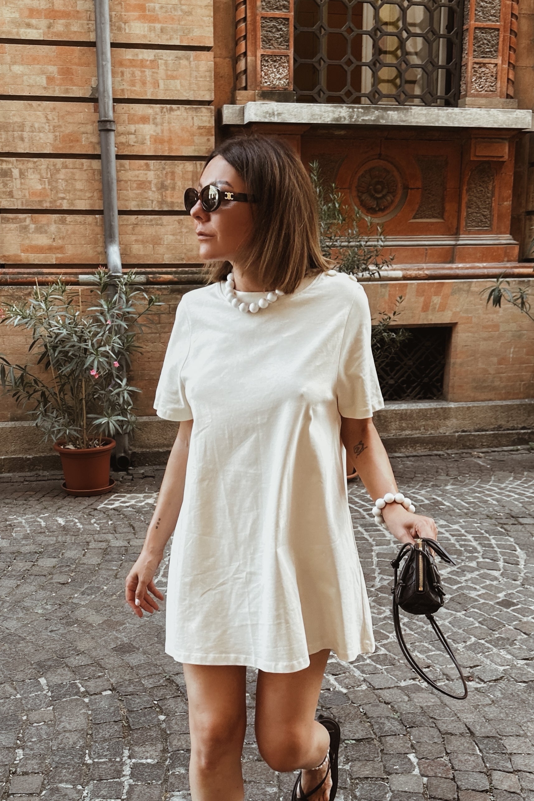 Amalfi Necklace - White - Boutique Minimaliste has waterproof, durable, elegant and vintage inspired jewelry