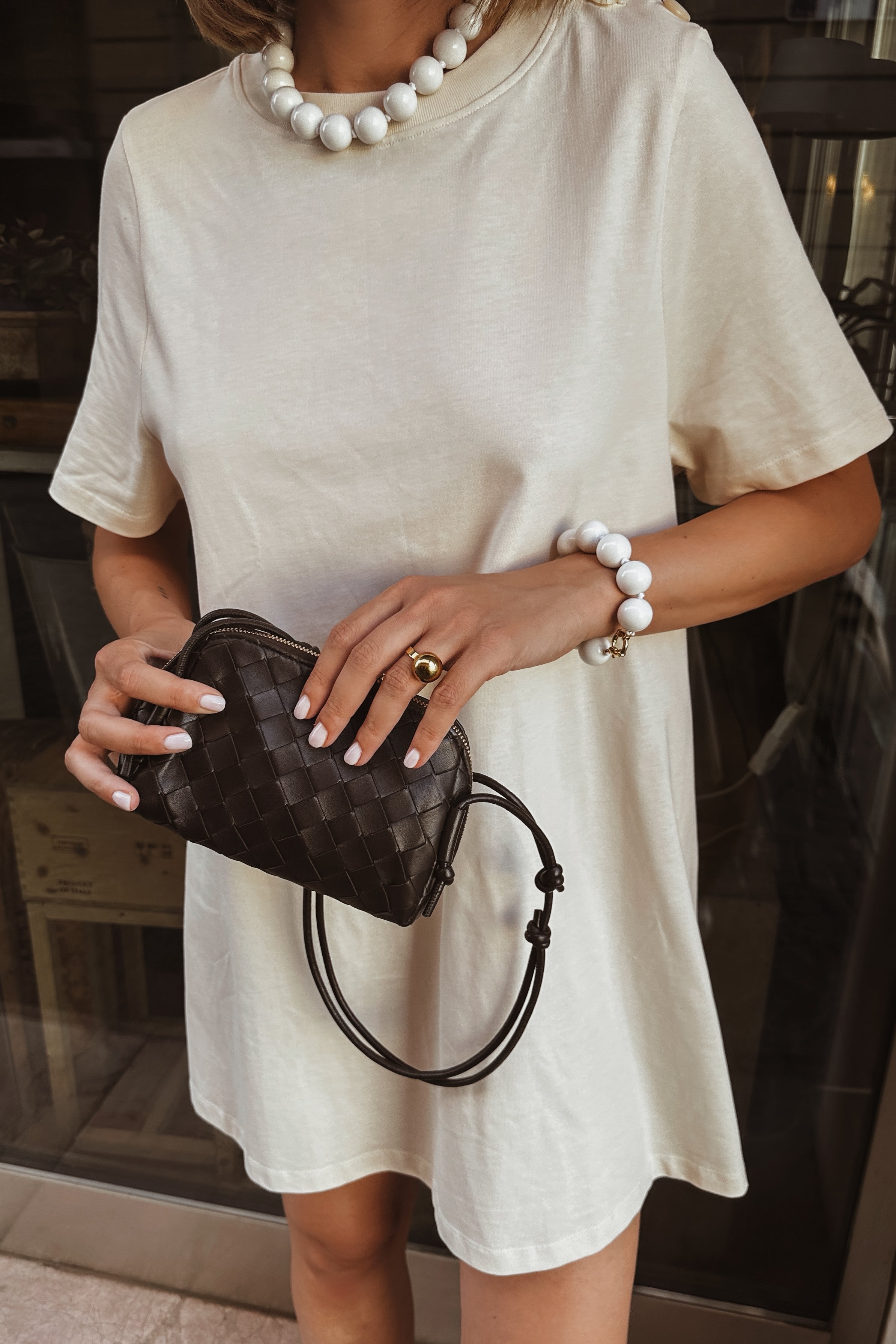 Amalfi Necklace - White - Boutique Minimaliste has waterproof, durable, elegant and vintage inspired jewelry