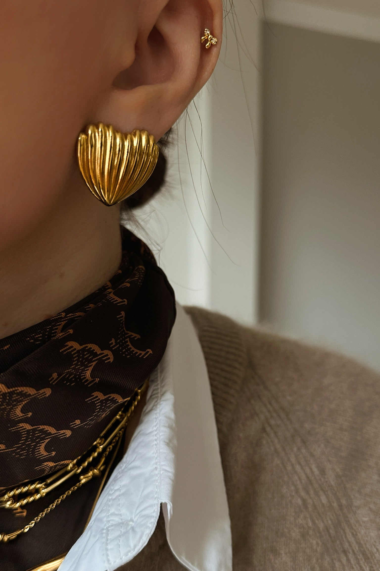 Anna Statement Earrings - Boutique Minimaliste has waterproof, durable, elegant and vintage inspired jewelry