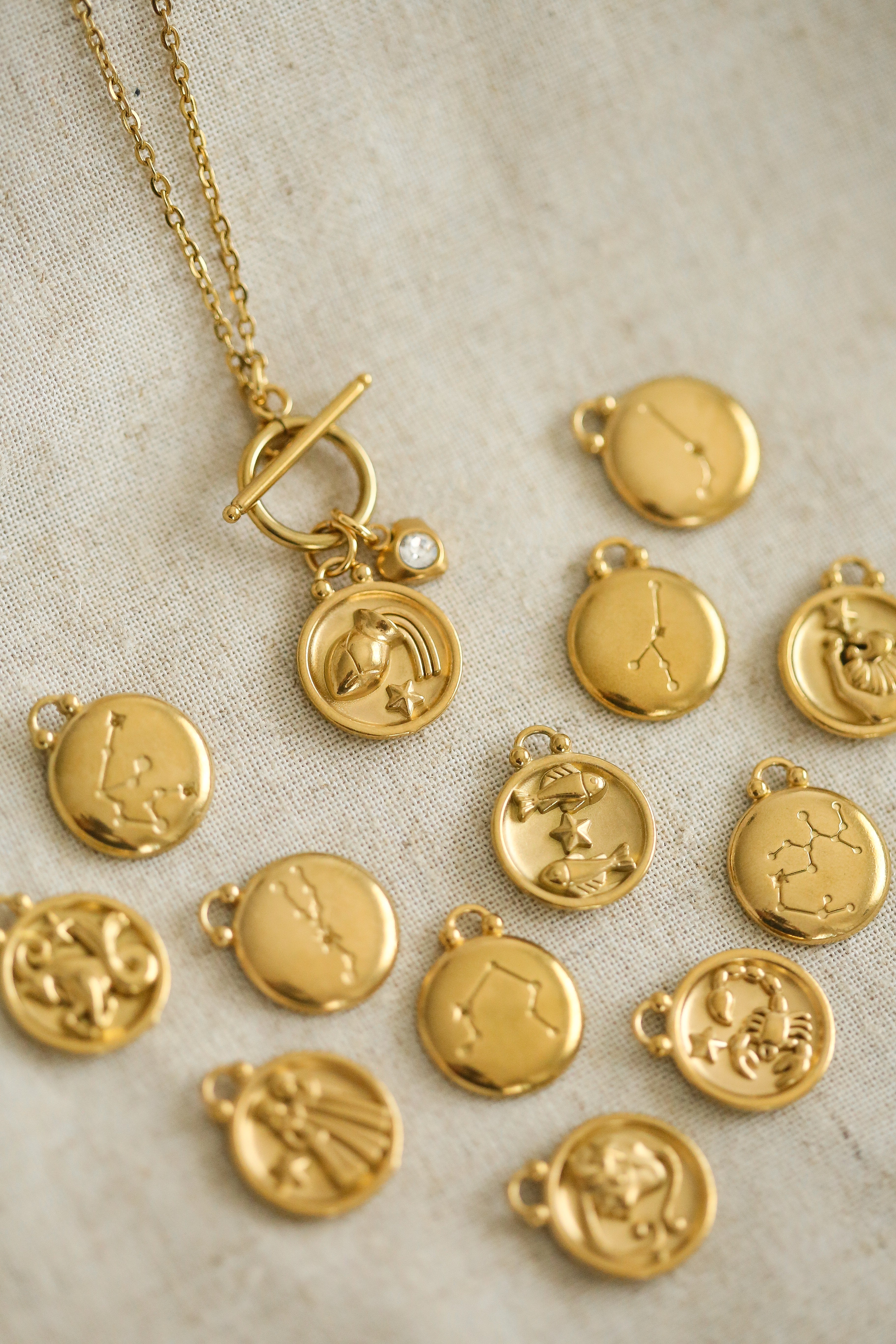 Apolline Zodiac Necklace - has waterproof, durable, elegant and vintage inspired jewelry
