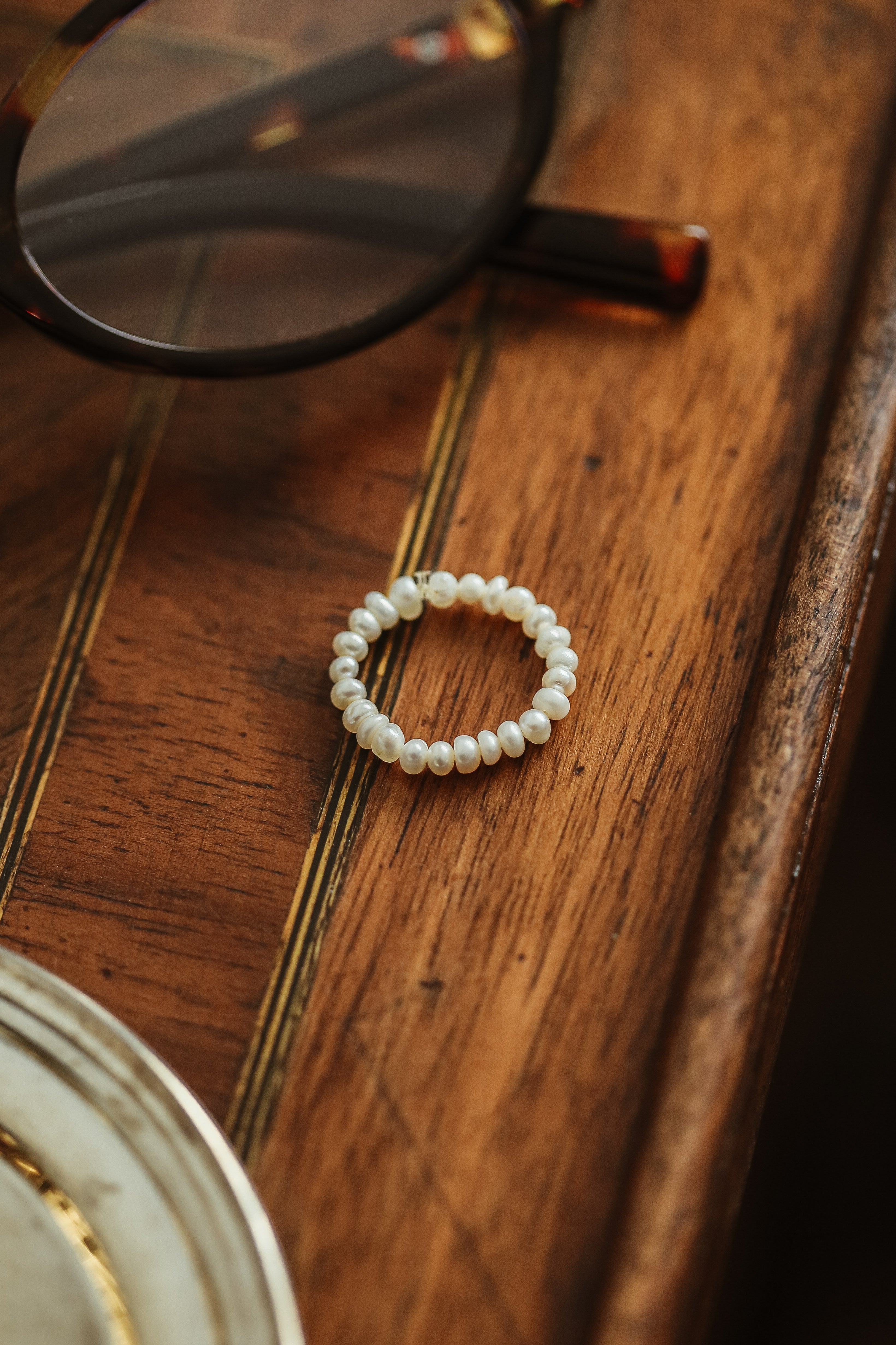 Aurelia Pearls Ring - has waterproof, durable, elegant and vintage inspired jewelry