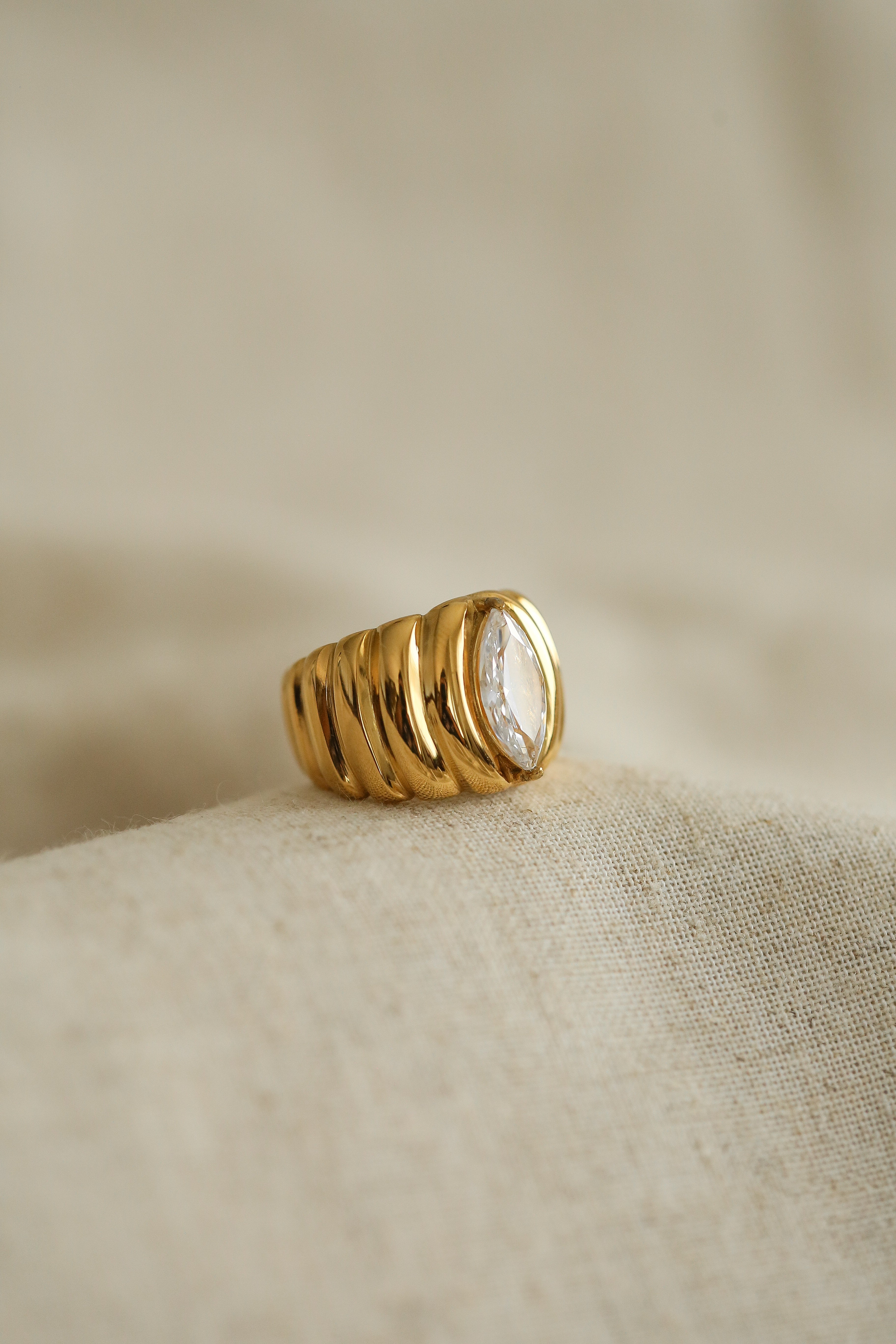 Auriane Ring - has waterproof, durable, elegant and vintage inspired jewelry