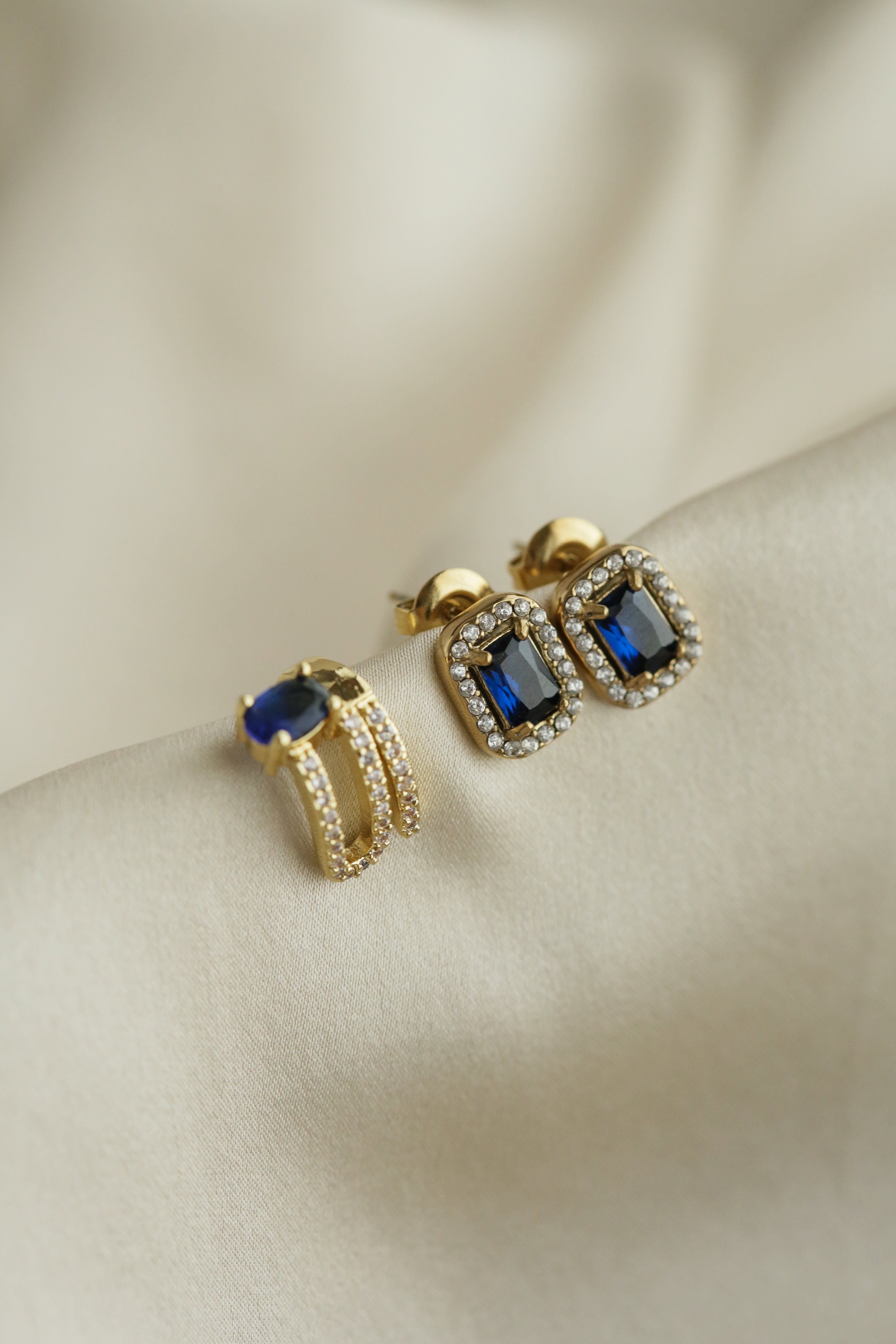 Belgravia Studs - Boutique Minimaliste has waterproof, durable, elegant and vintage inspired jewelry
