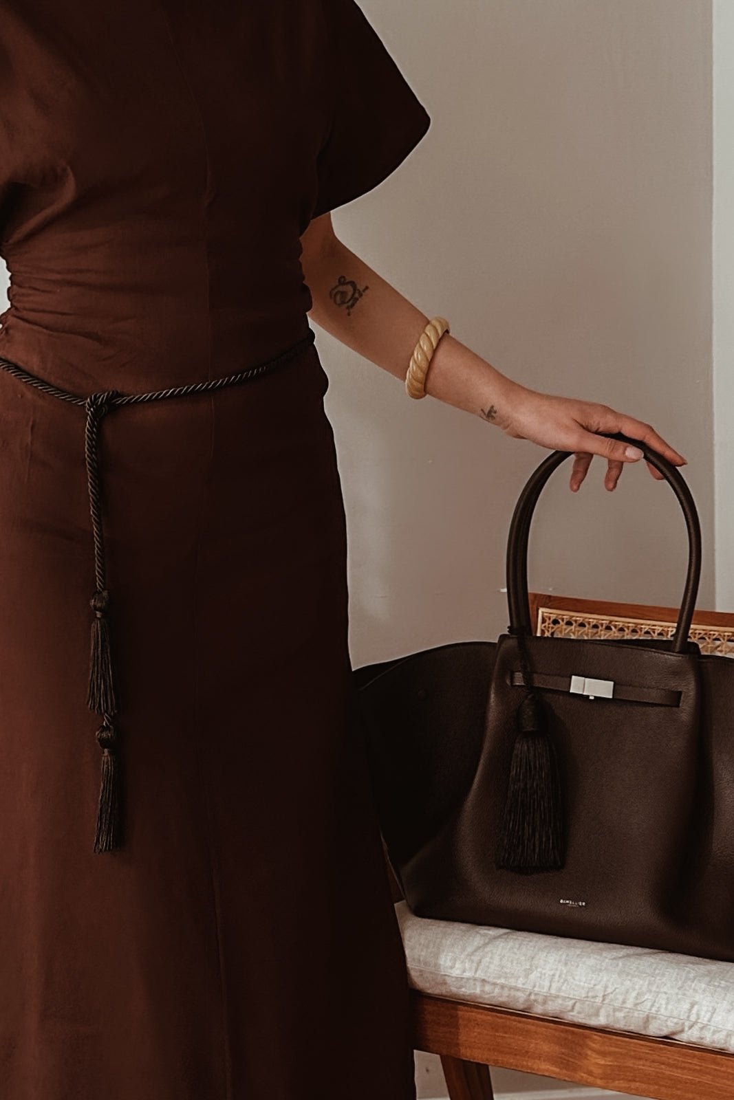 Bon Bon Tassel Bag Charm - Boutique Minimaliste has waterproof, durable, elegant and vintage inspired jewelry