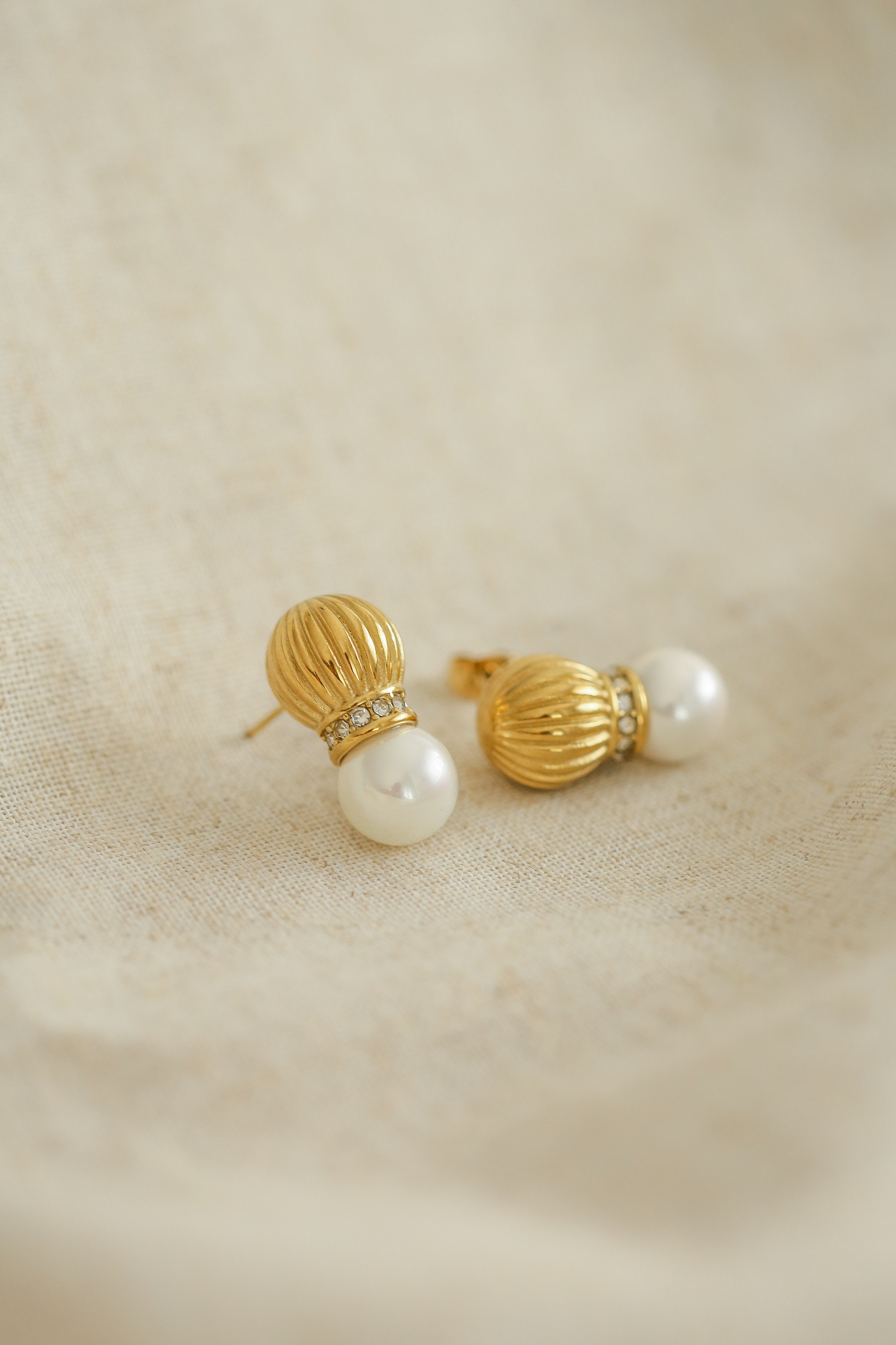 Clémence Earrings - has waterproof, durable, elegant and vintage inspired jewelry