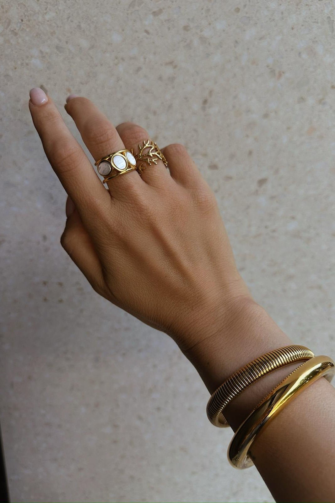 Coralie Ring - has waterproof, durable, elegant and vintage inspired jewelry