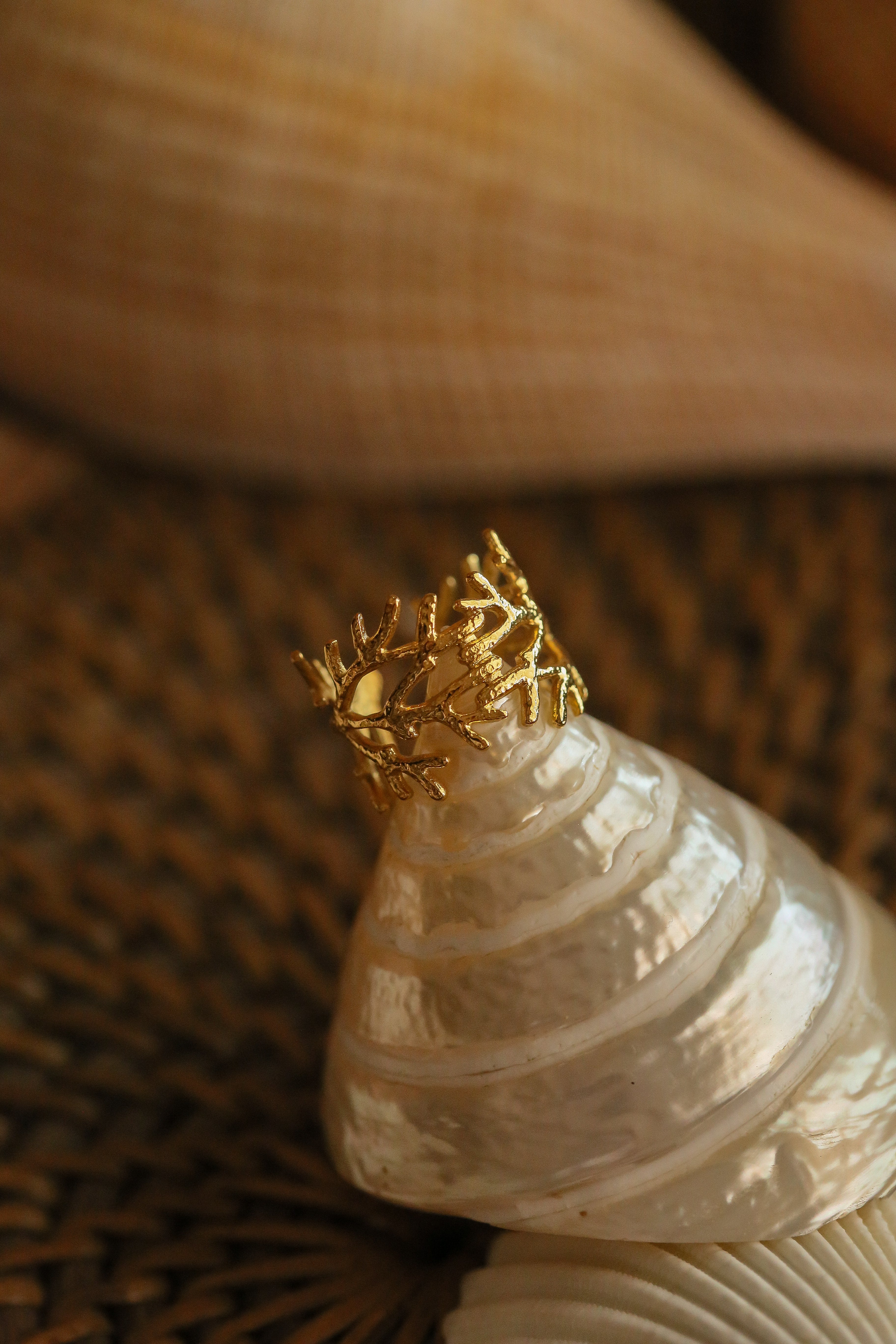 Coralie Ring - has waterproof, durable, elegant and vintage inspired jewelry