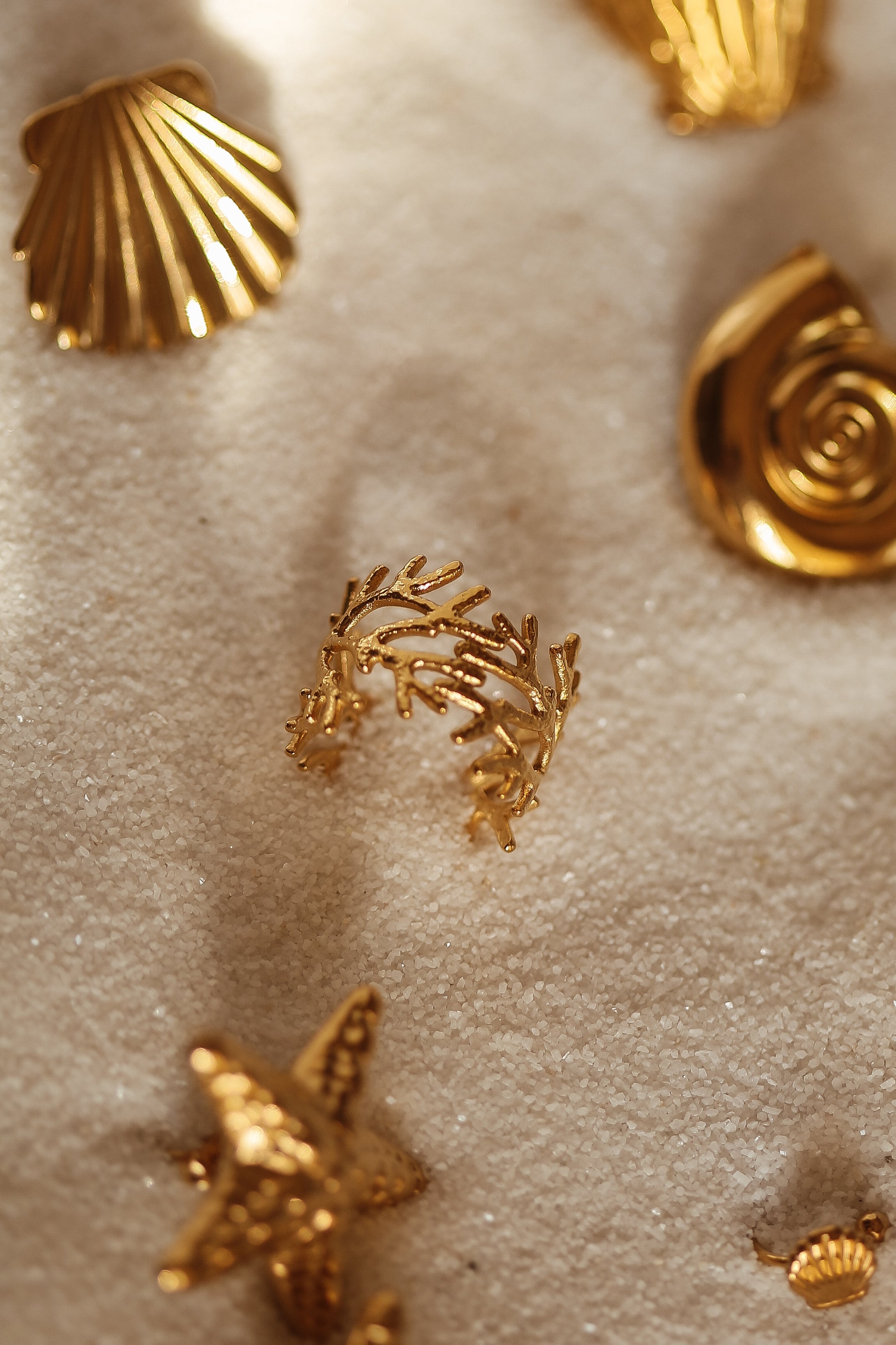 Coralie Ring - has waterproof, durable, elegant and vintage inspired jewelry