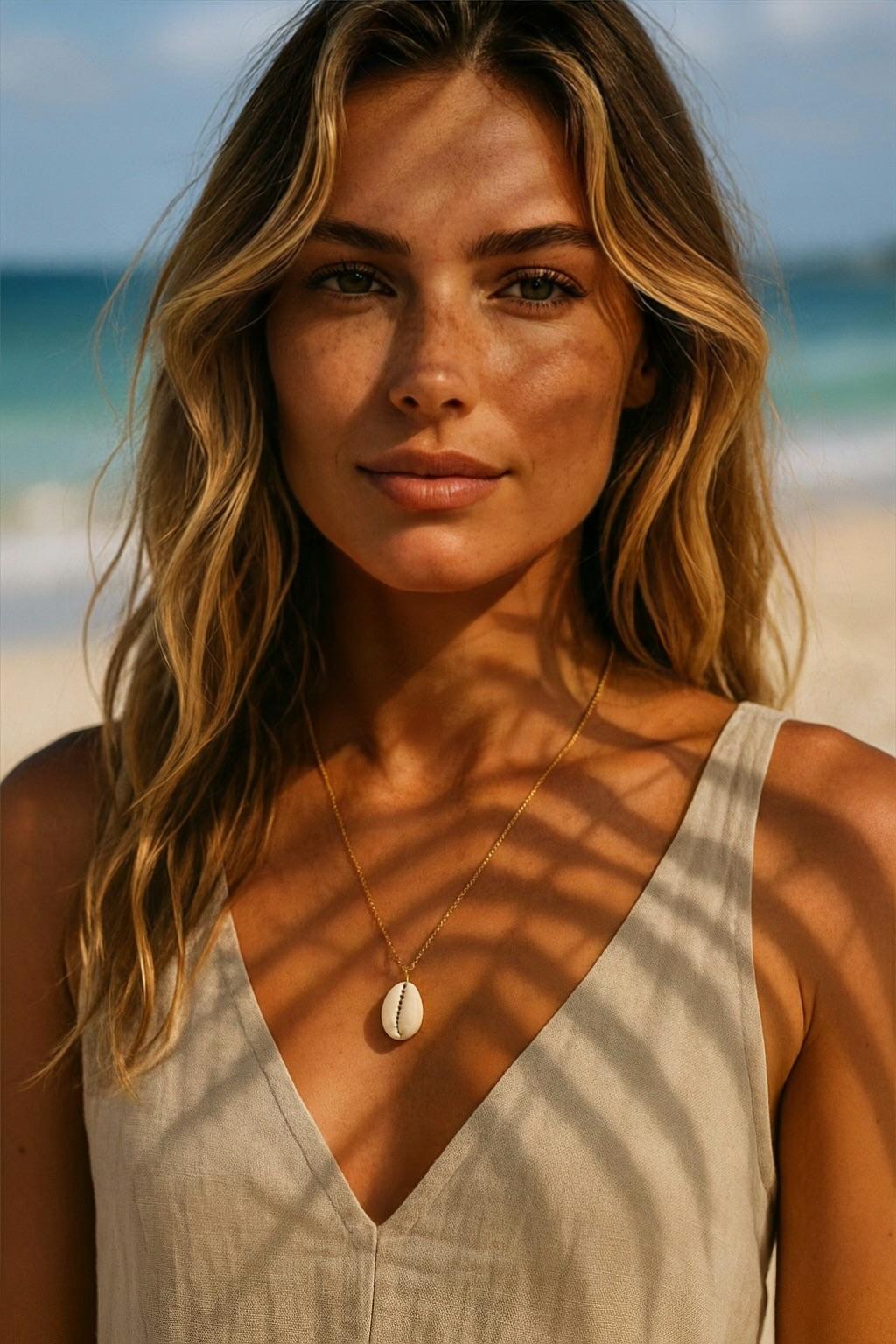 Cowrie Necklace - has waterproof, durable, elegant and vintage inspired jewelry