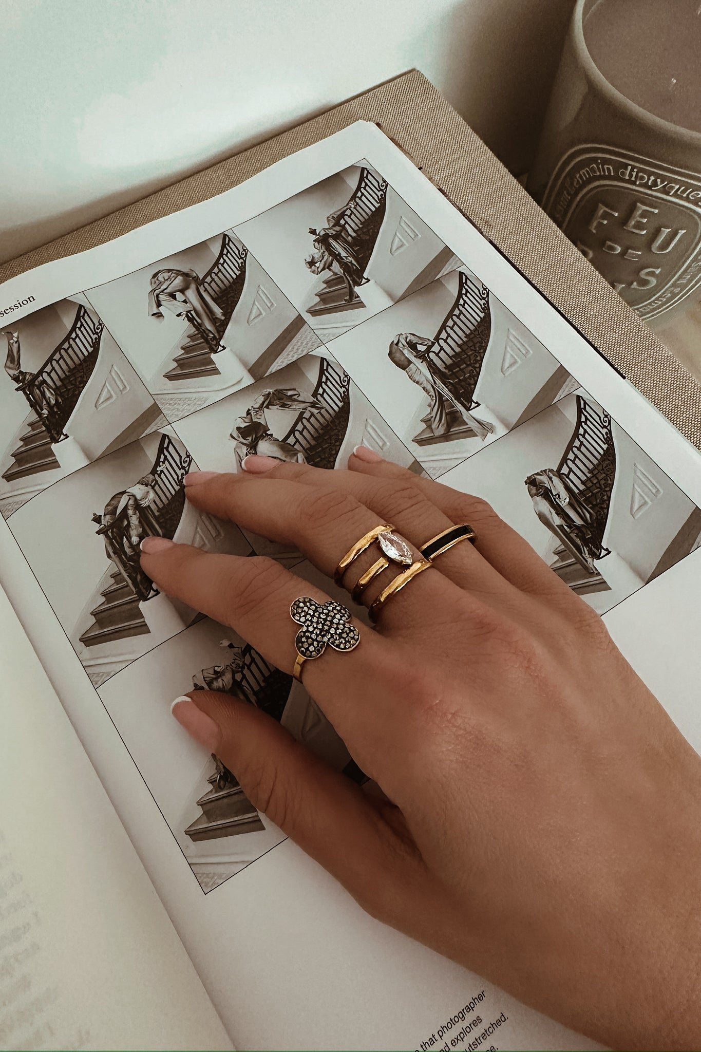 Cubic Zirconia Clover Ring - Boutique Minimaliste has waterproof, durable, elegant and vintage inspired jewelry