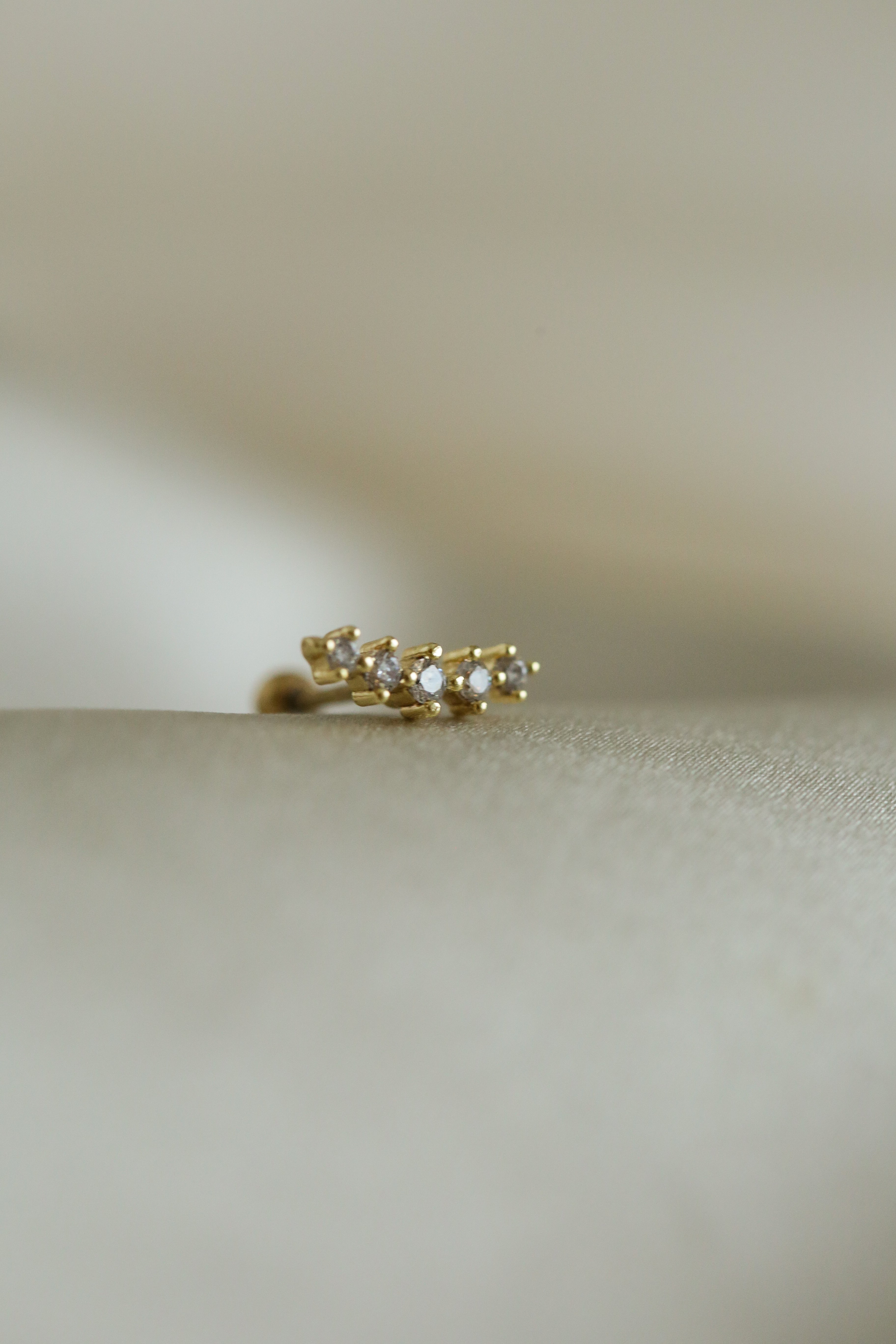 Cubic Zirconia Piercing - Boutique Minimaliste has waterproof, durable, elegant and vintage inspired jewelry