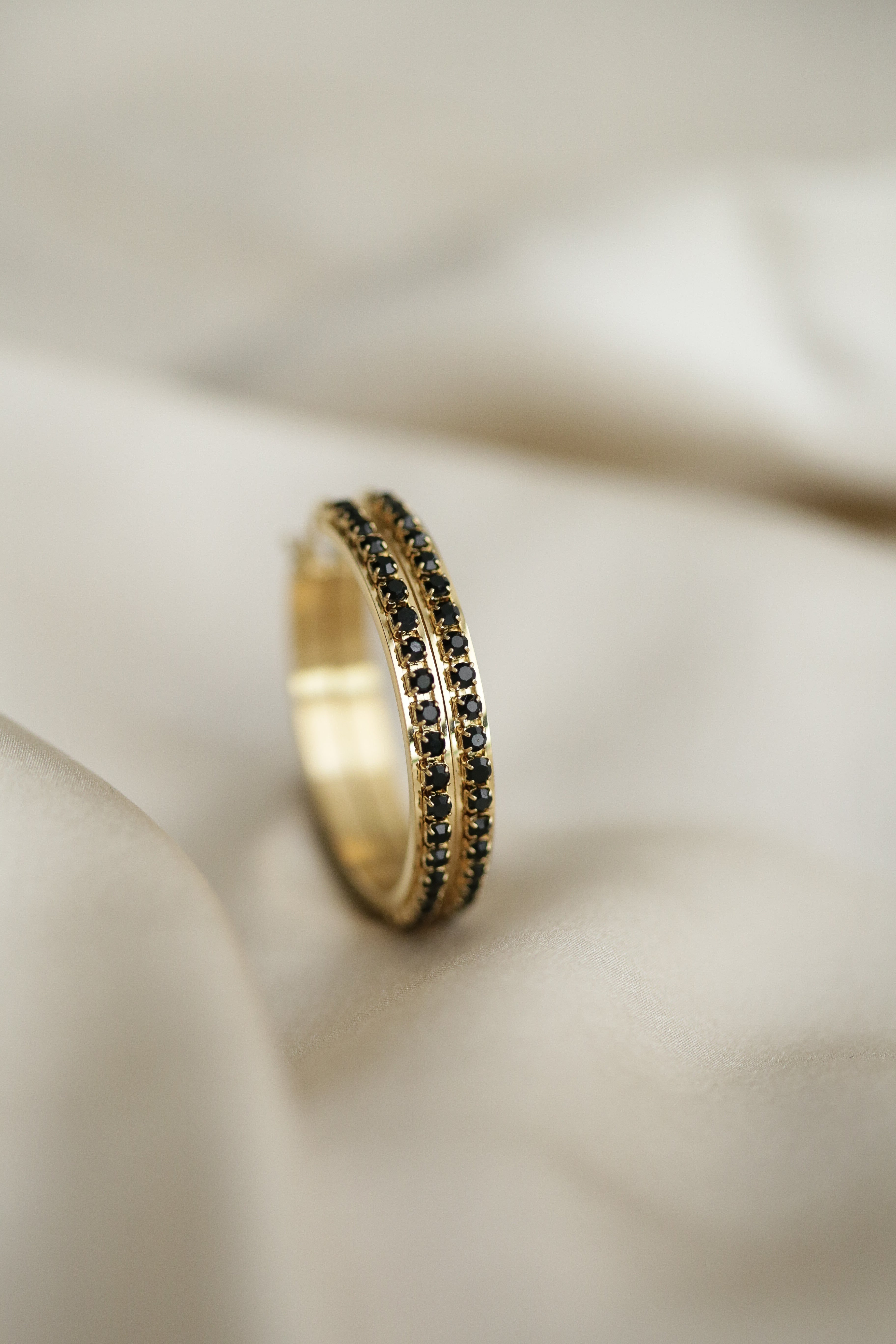 Cubic Zirconias Hoops - Boutique Minimaliste has waterproof, durable, elegant and vintage inspired jewelry