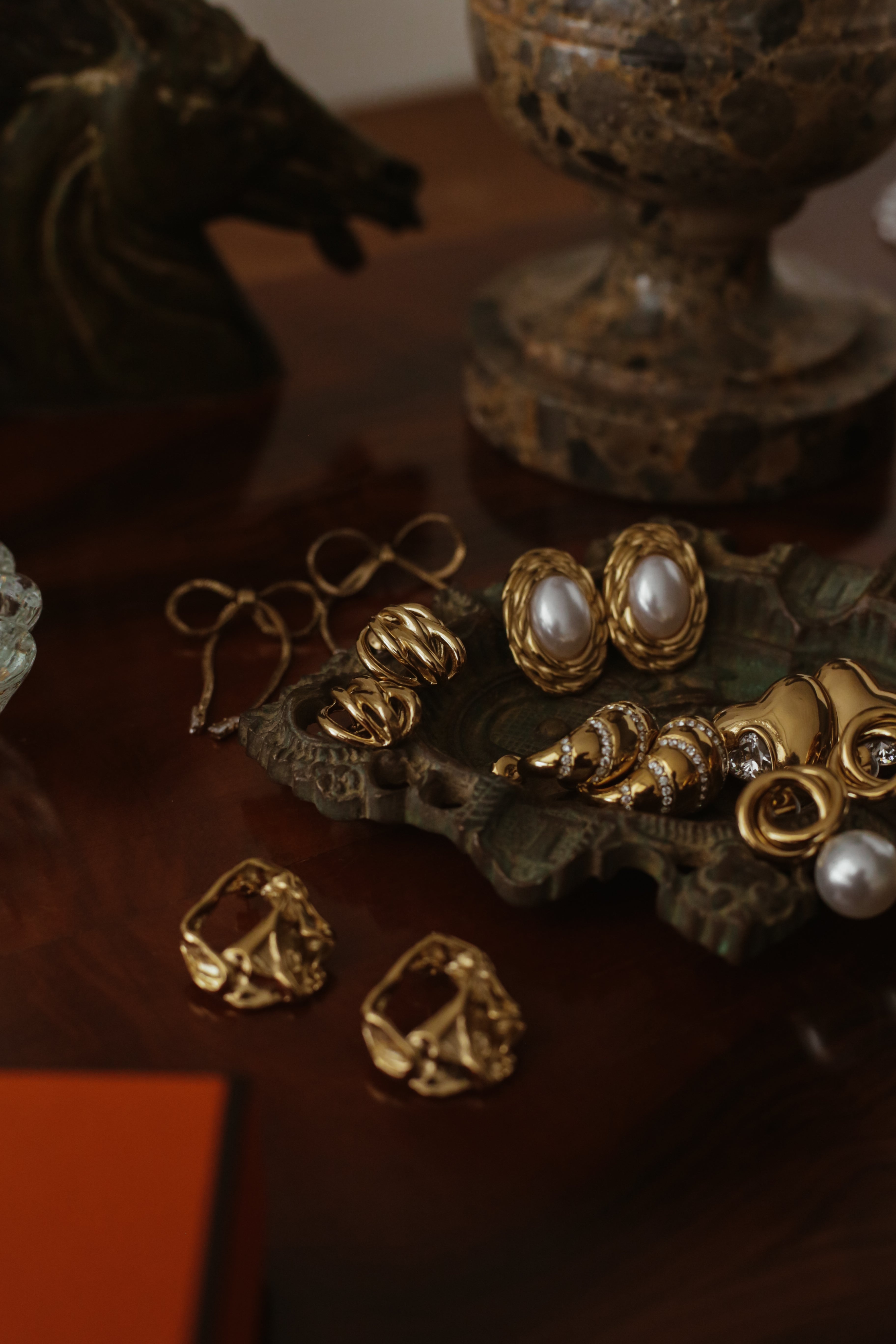 Drop Statement Earrings - Boutique Minimaliste has waterproof, durable, elegant and vintage inspired jewelry