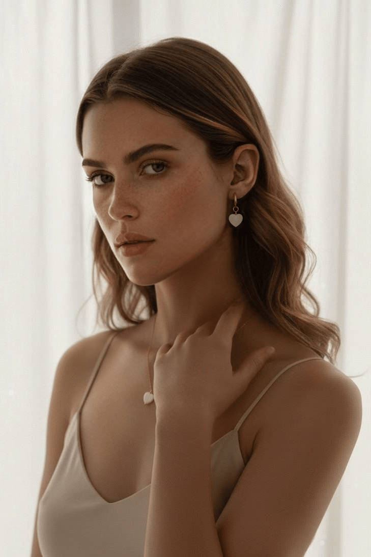 Emmeline Heart Necklace - has waterproof, durable, elegant and vintage inspired jewelry