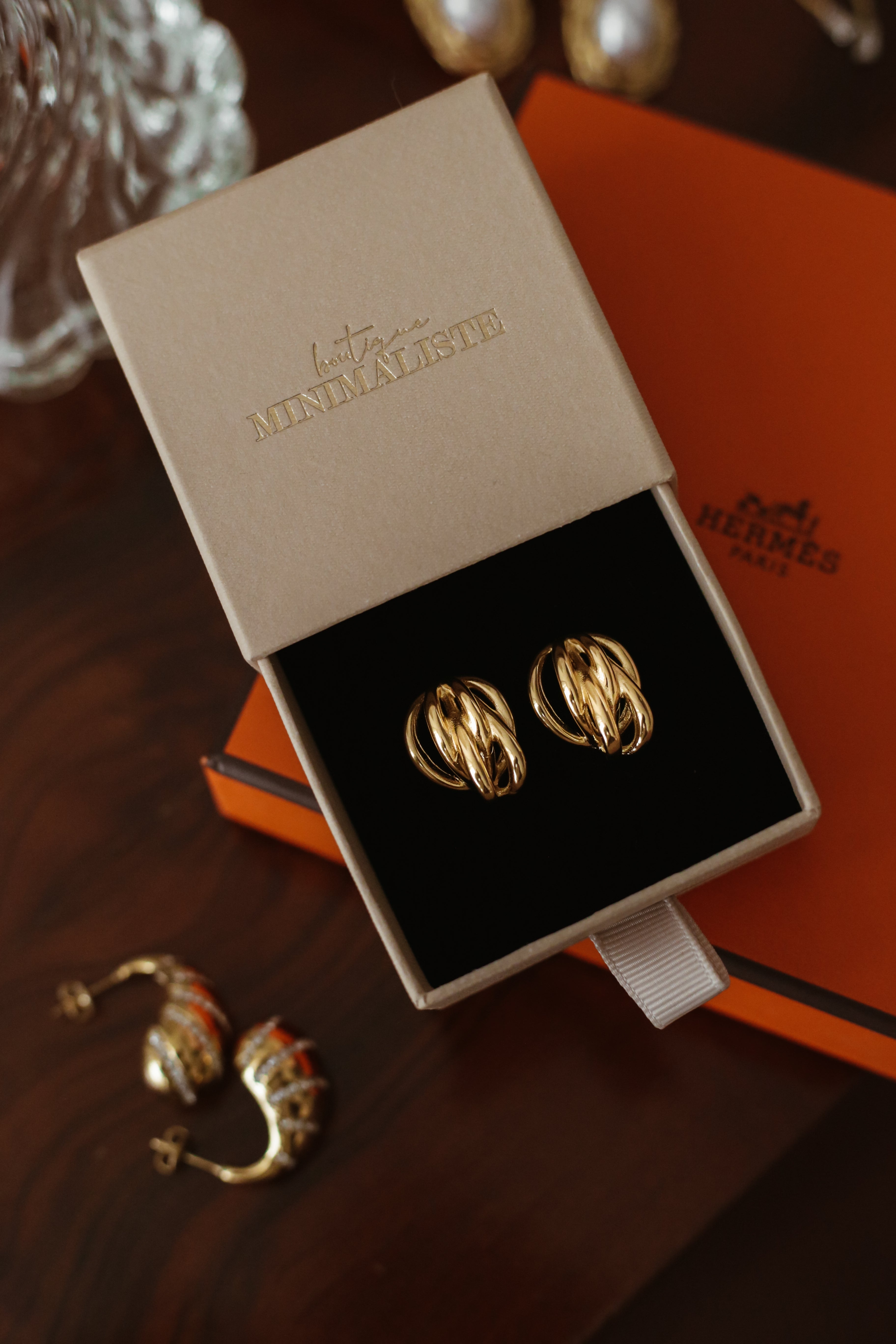 Entangled Statement Earrings - Boutique Minimaliste has waterproof, durable, elegant and vintage inspired jewelry