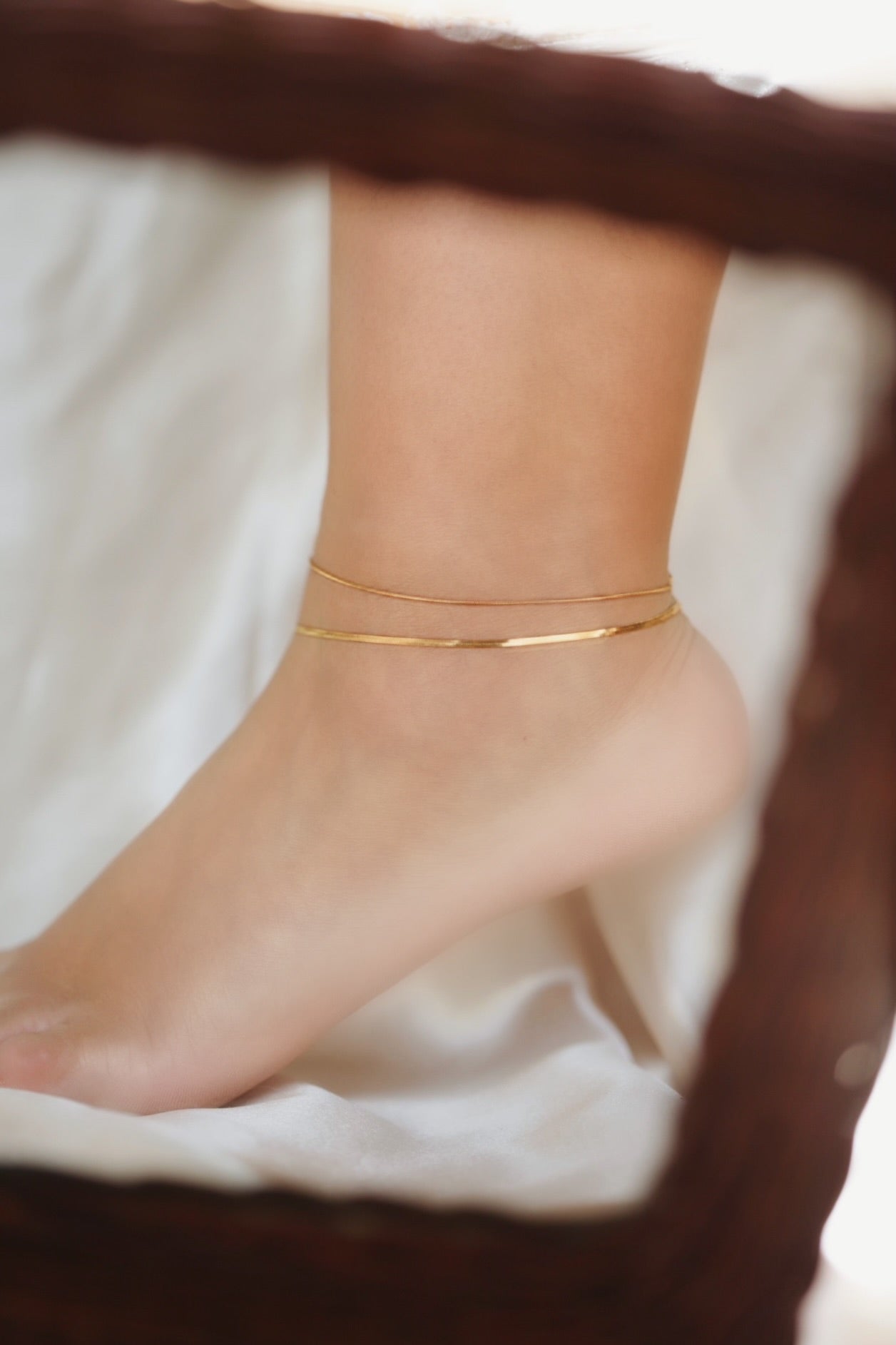 Harper Anklet - has waterproof, durable, elegant and vintage inspired jewelry