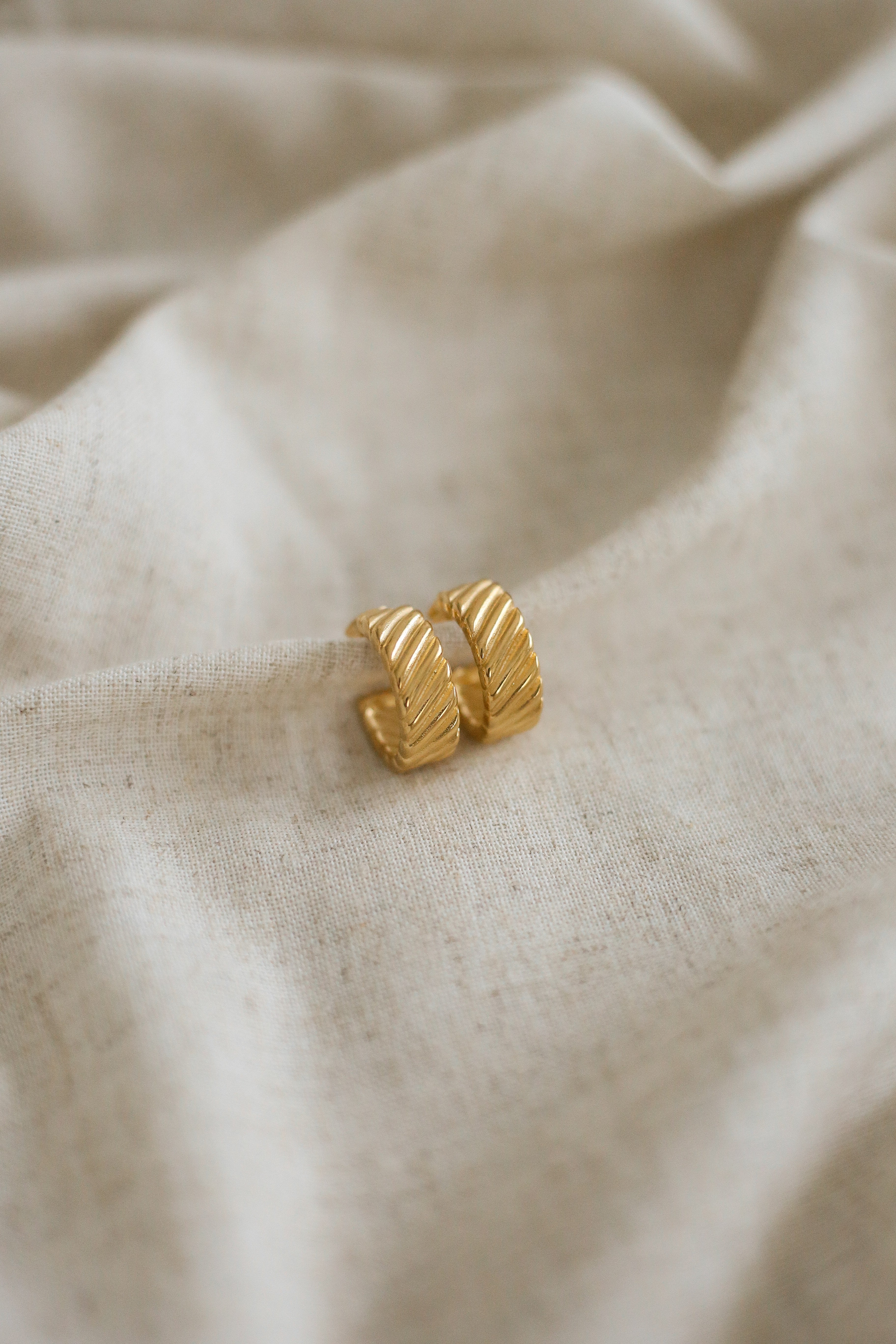 Heloise Hoops - has waterproof, durable, elegant and vintage inspired jewelry