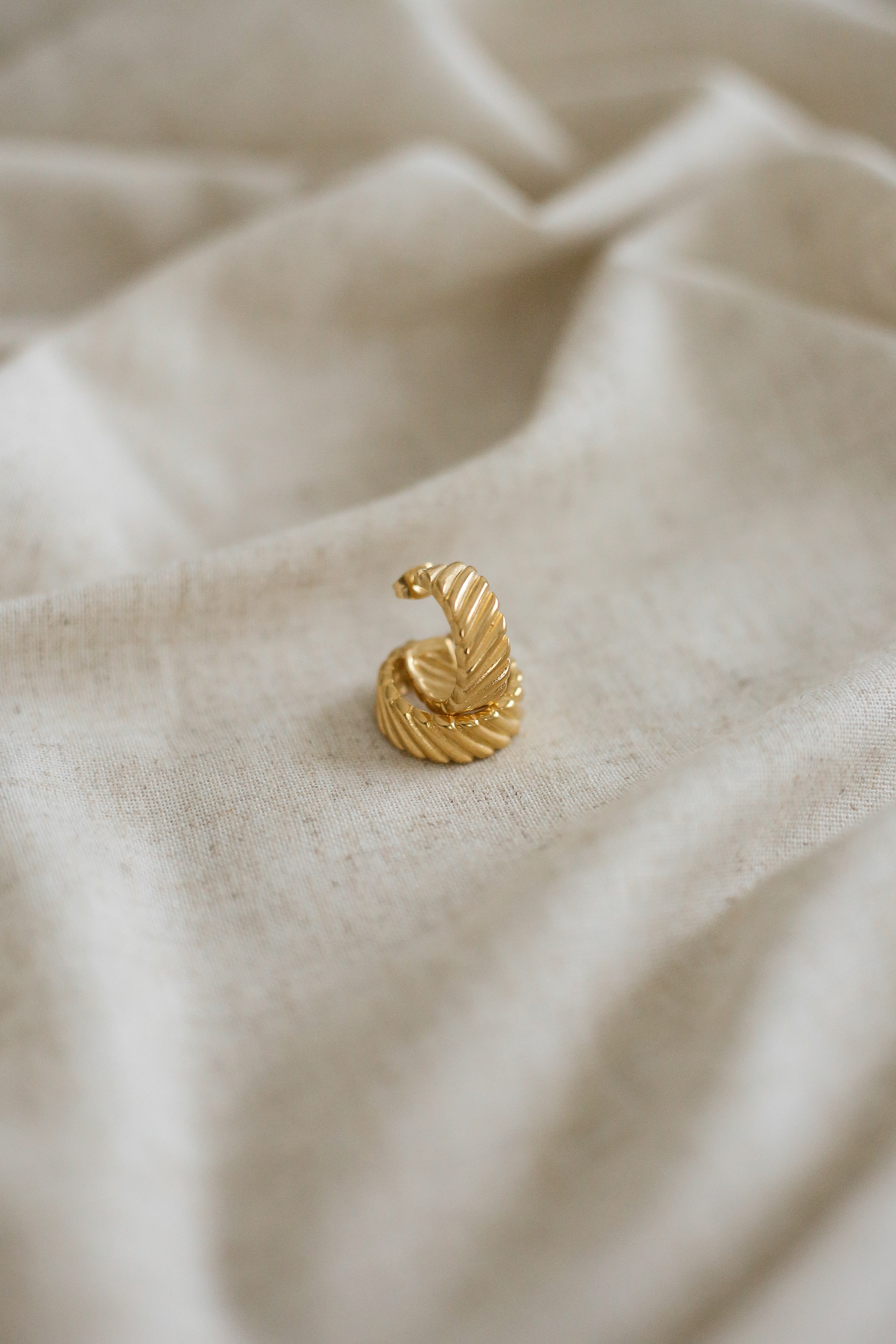 Heloise Hoops - has waterproof, durable, elegant and vintage inspired jewelry