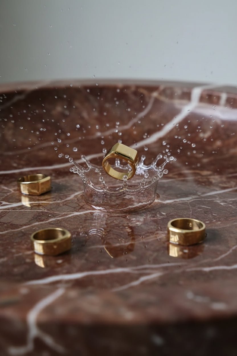 Jacques Signet Ring - has waterproof, durable, elegant and vintage inspired jewelry