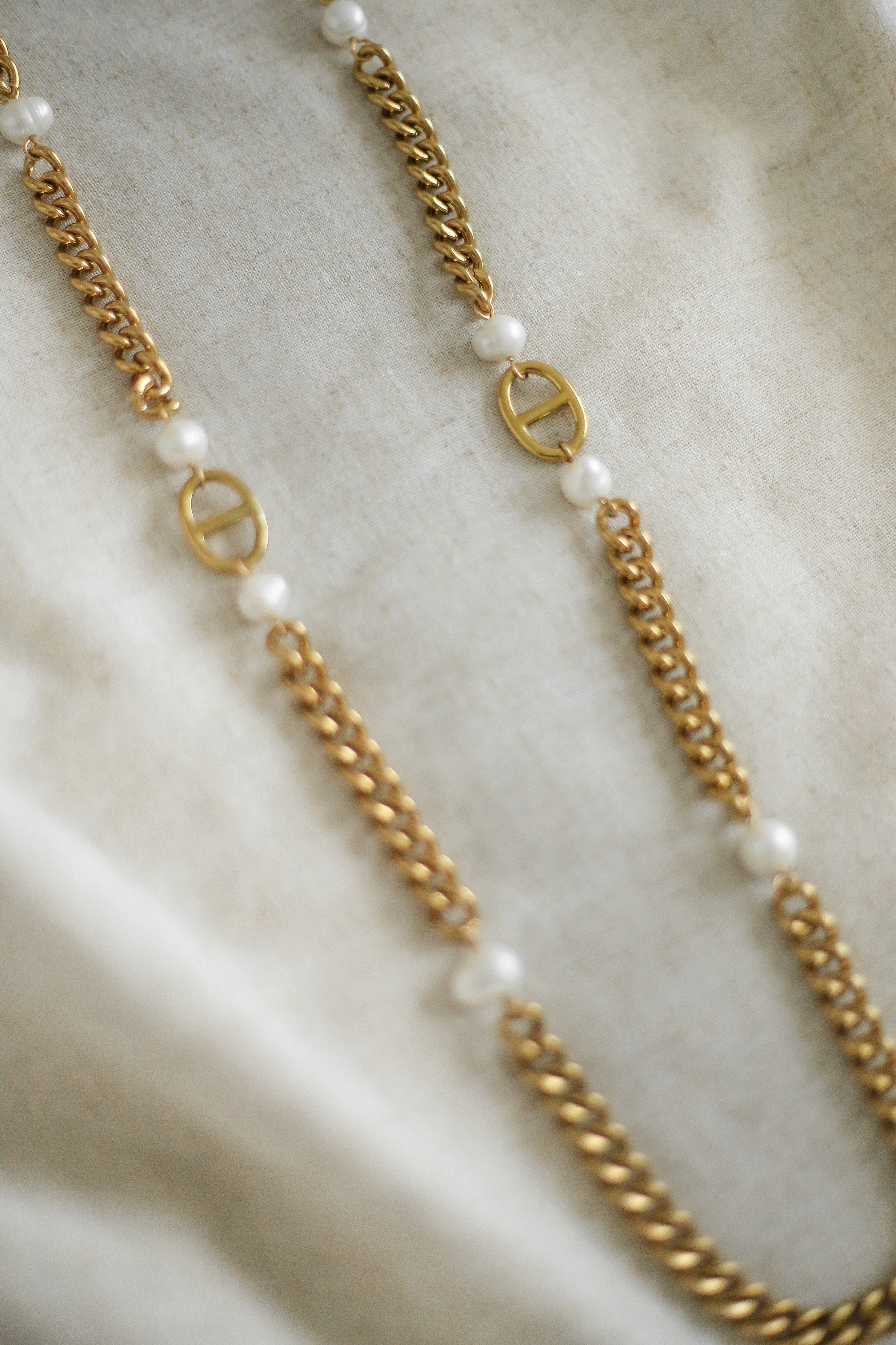 Marine Long Necklace - has waterproof, durable, elegant and vintage inspired jewelry