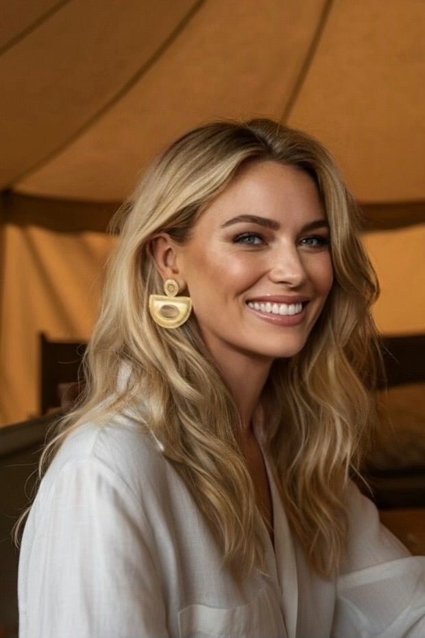 Marjorie Earrings - has waterproof, durable, elegant and vintage inspired jewelry