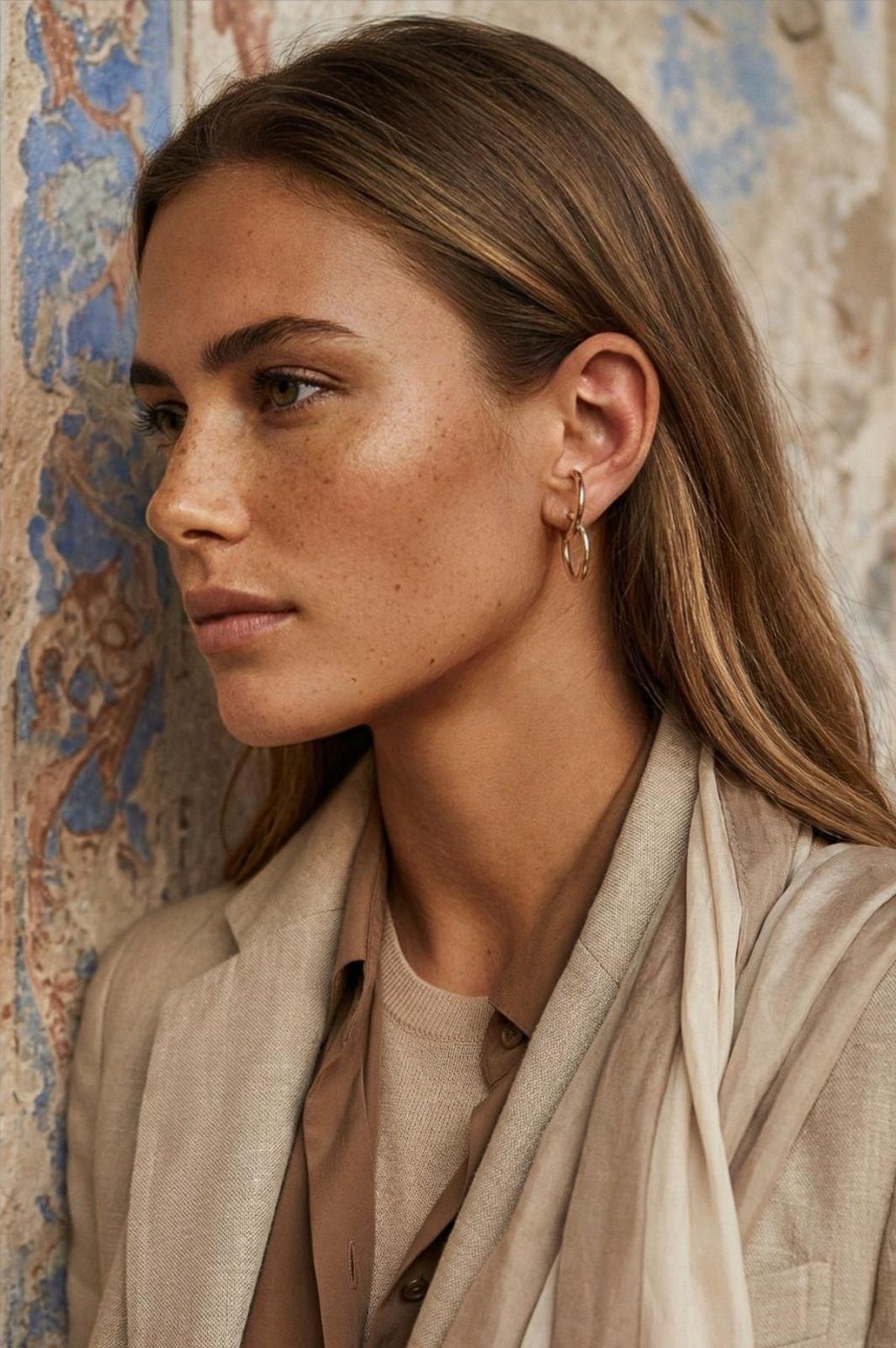 Octavia Hoops - has waterproof, durable, elegant and vintage inspired jewelry