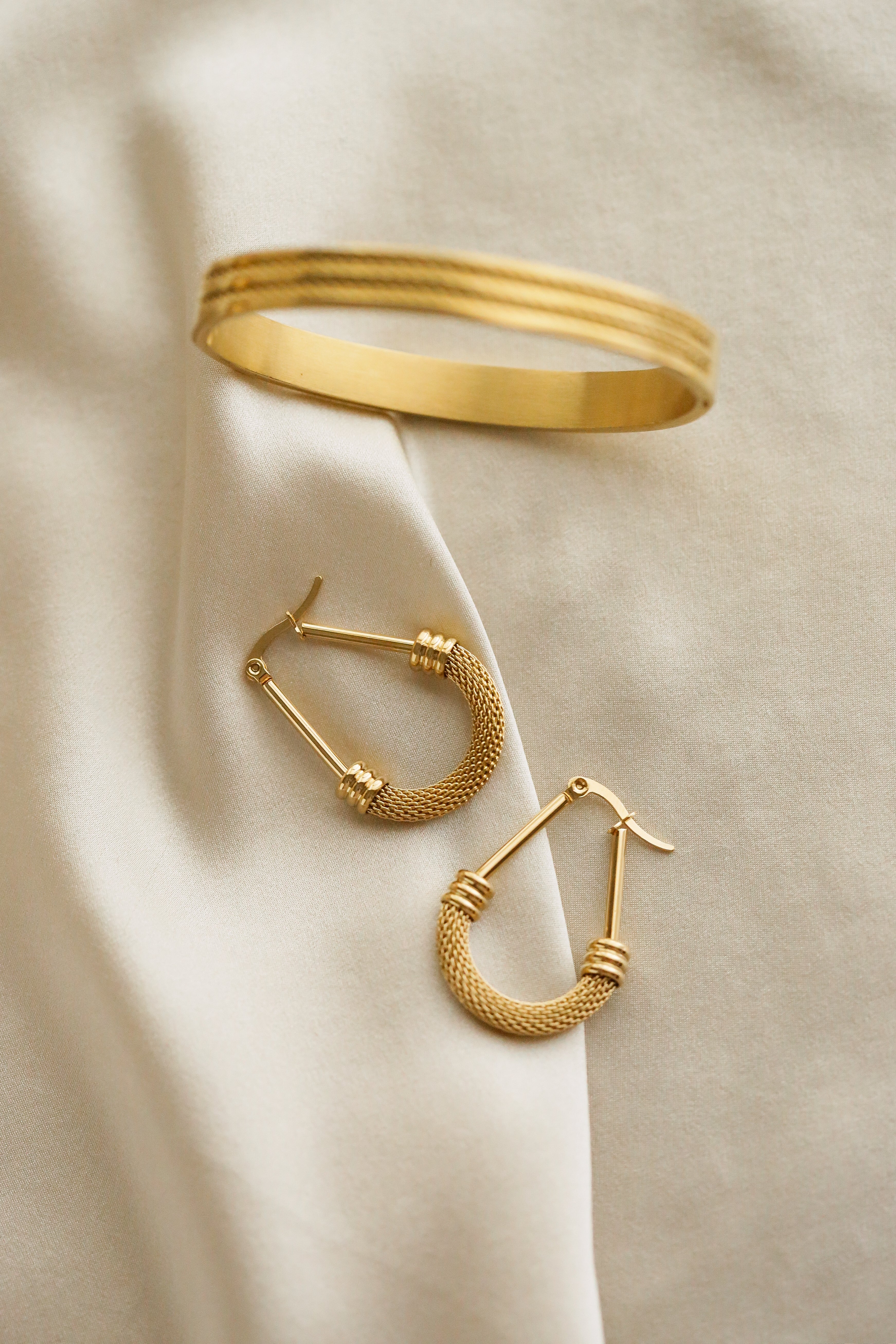 Phoebe Hoop Earrings - has waterproof, durable, elegant and vintage inspired jewelry