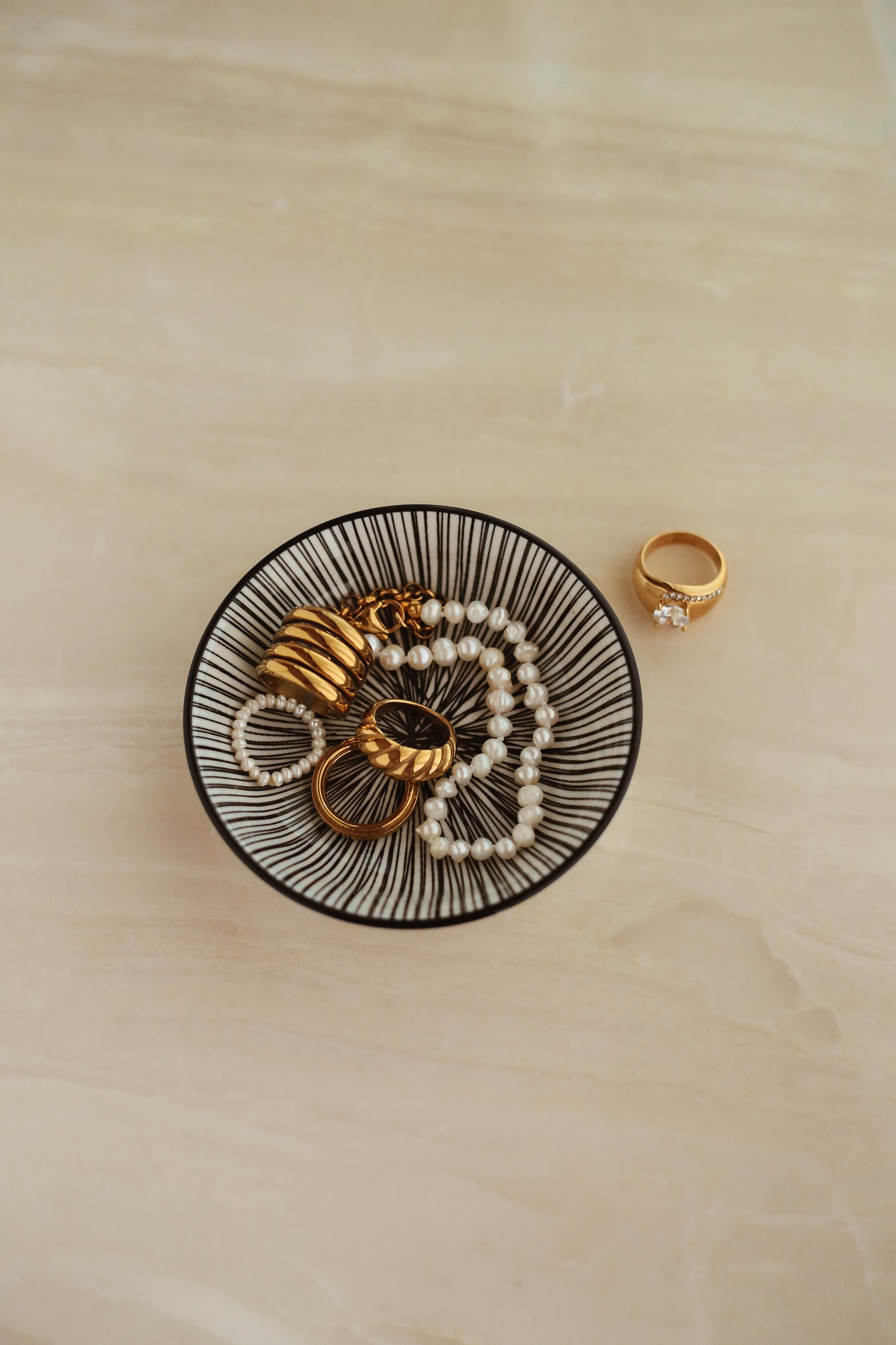 Trinket Dish - Sketch - has waterproof, durable, elegant and vintage inspired jewelry