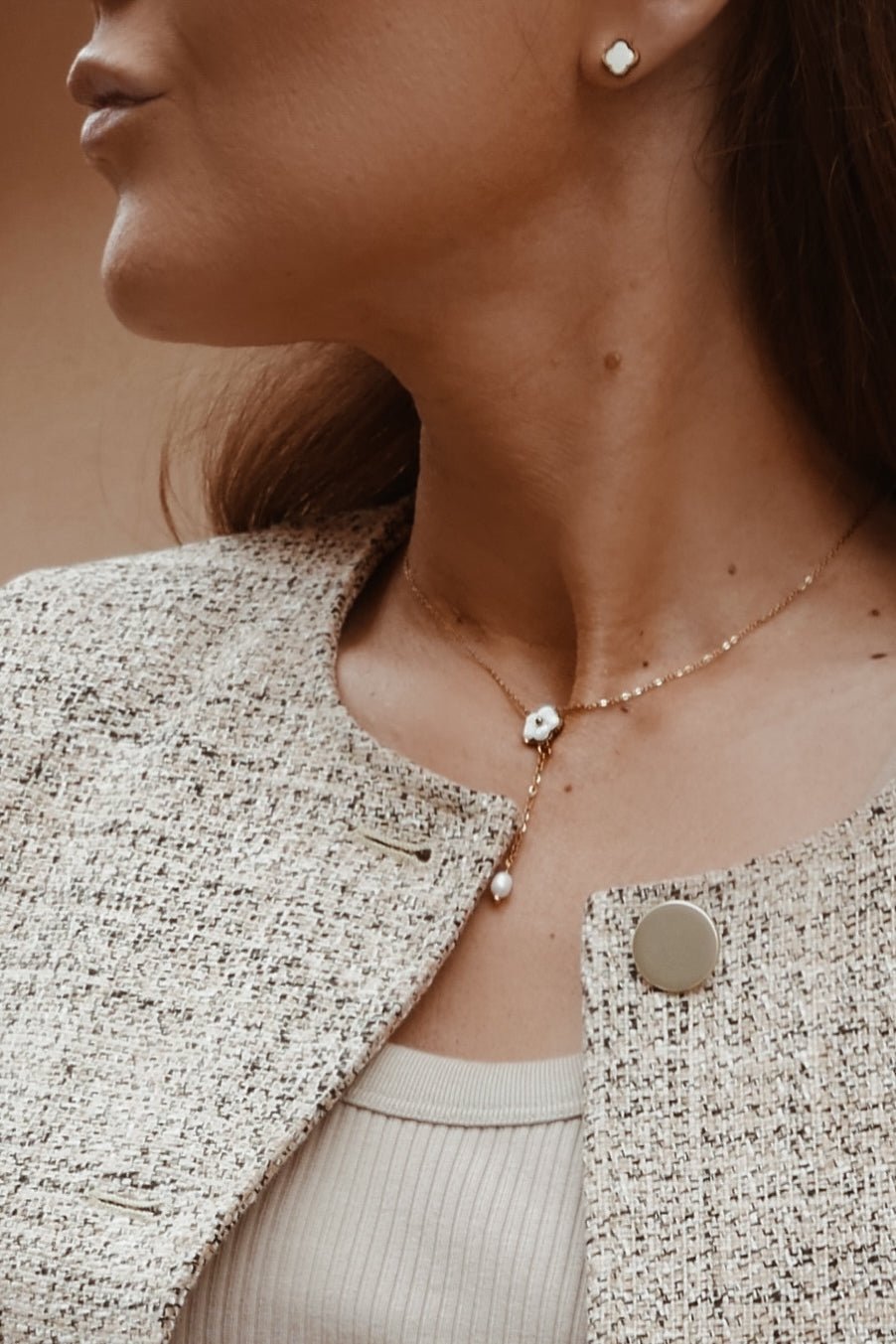 Viola Studs - Boutique Minimaliste has waterproof, durable, elegant and vintage inspired jewelry