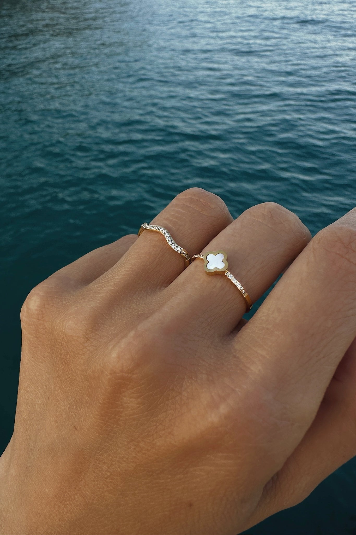 Wave Ring - Boutique Minimaliste has waterproof, durable, elegant and vintage inspired jewelry