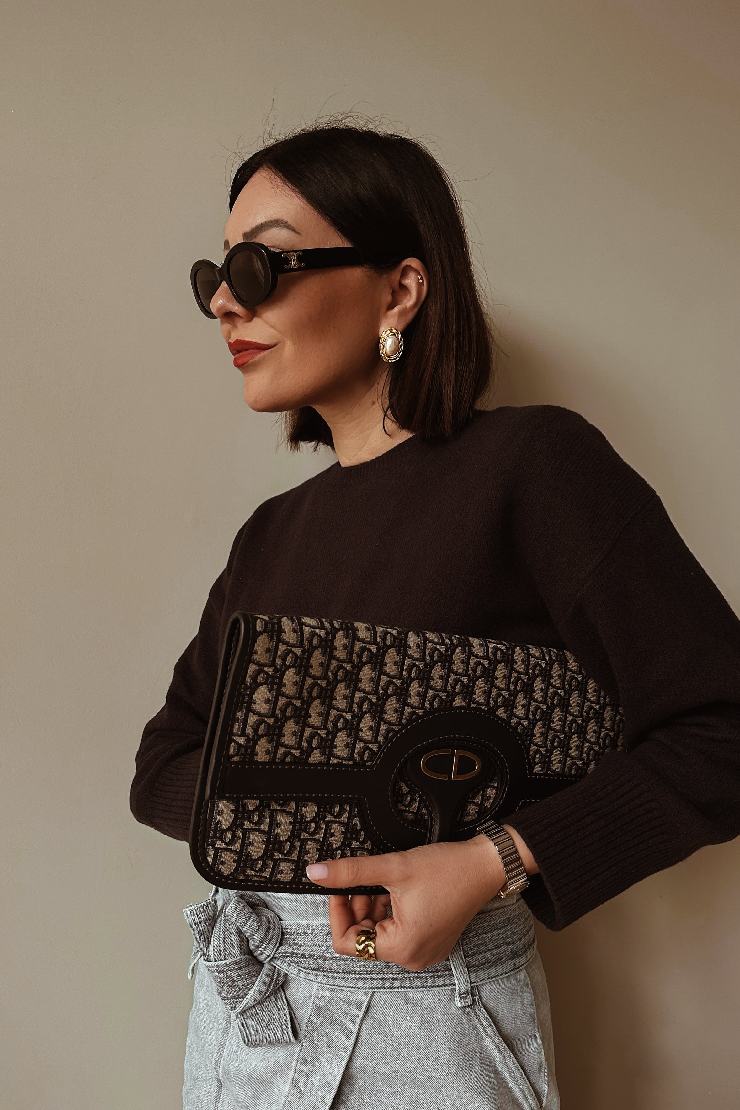 Weave & Pearl Statement Earrings - Boutique Minimaliste has waterproof, durable, elegant and vintage inspired jewelry