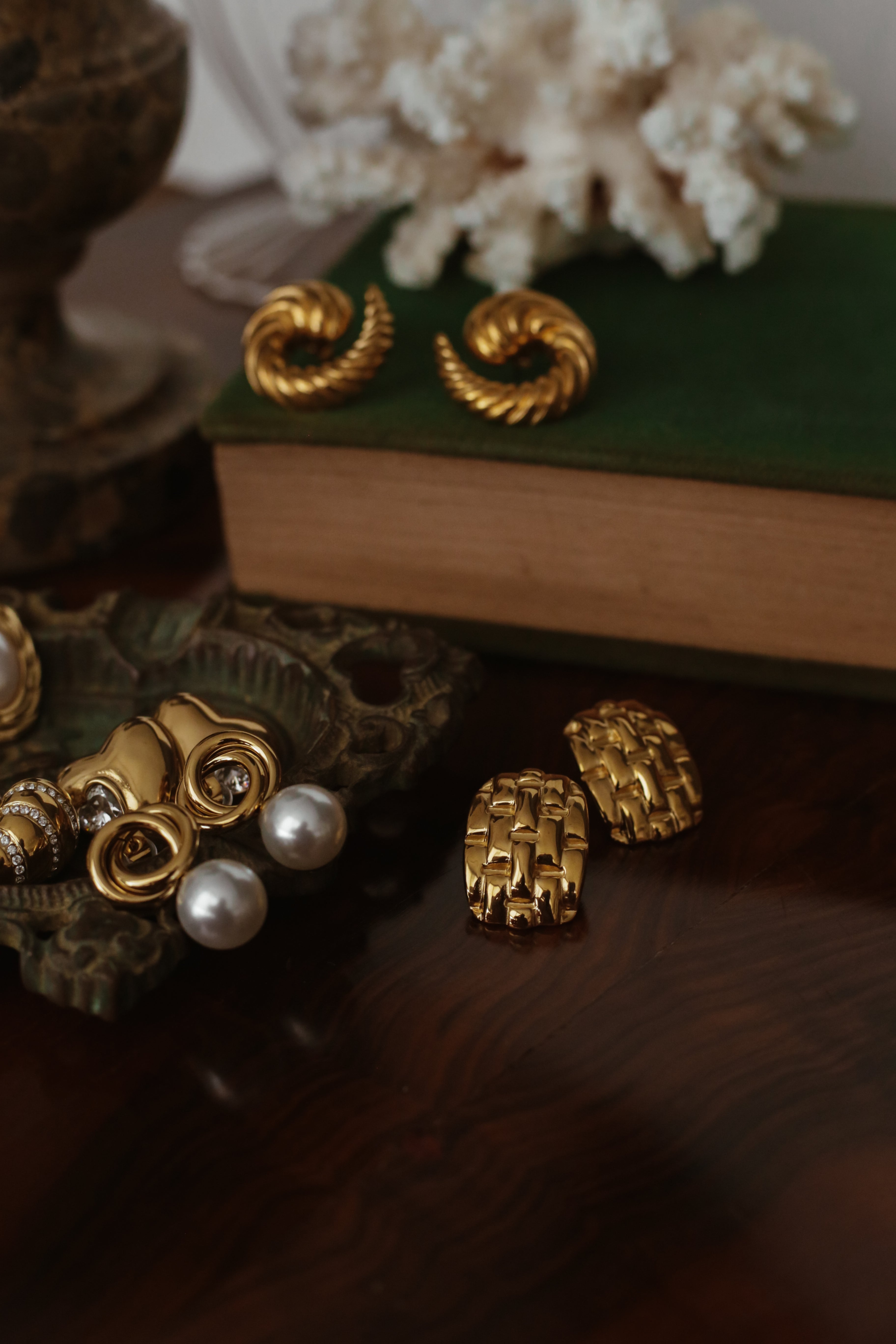Weave Statement Earrings - Boutique Minimaliste has waterproof, durable, elegant and vintage inspired jewelry