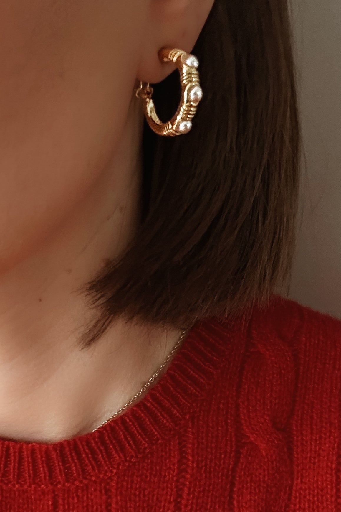 Ziva (Vintage) Hoops - Boutique Minimaliste has waterproof, durable, elegant and vintage inspired jewelry
