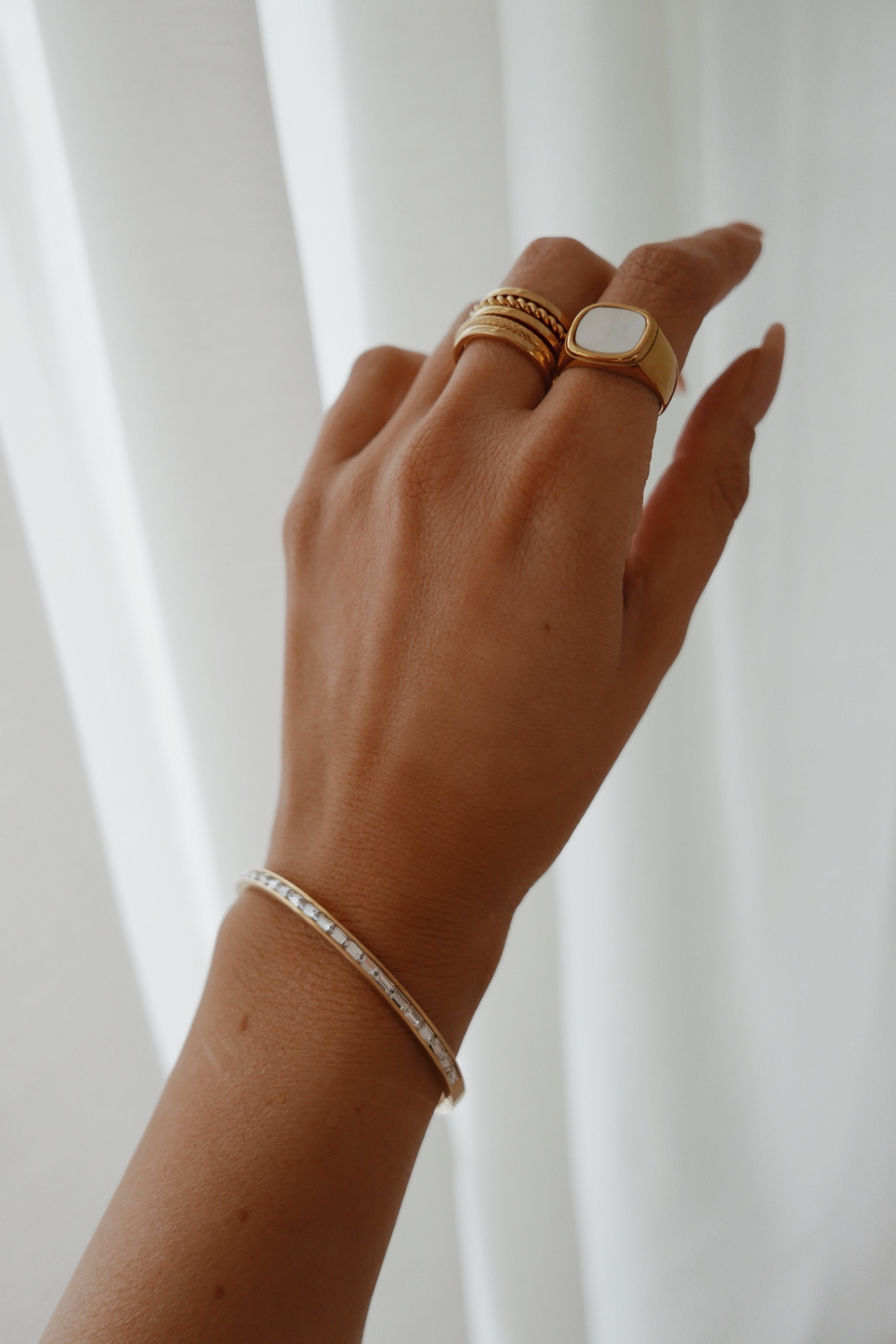 Anastasia Cuff - Boutique Minimaliste has waterproof, durable, elegant and vintage inspired jewelry