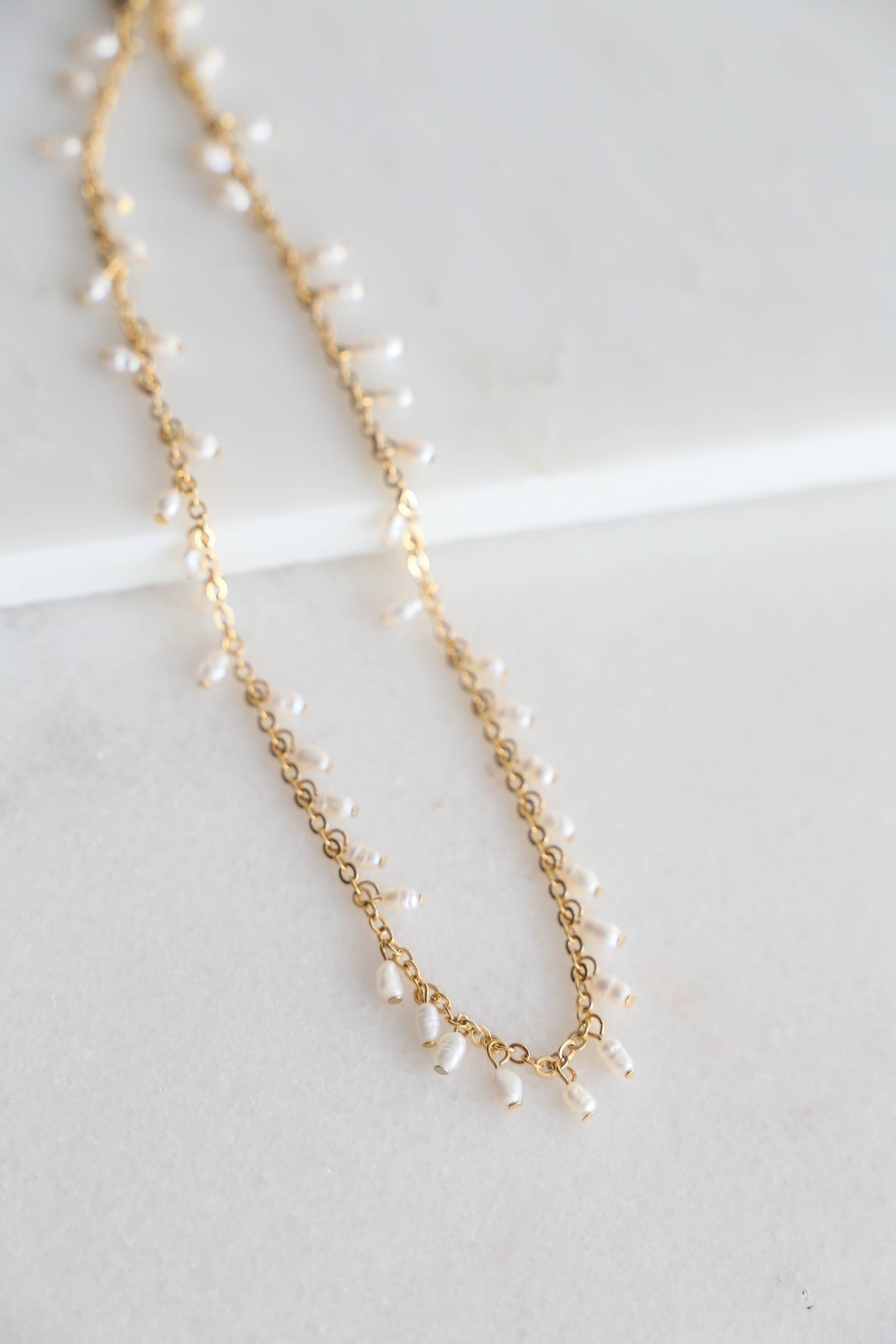Aurelia Pearls Necklace - has waterproof, durable, elegant and vintage inspired jewelry