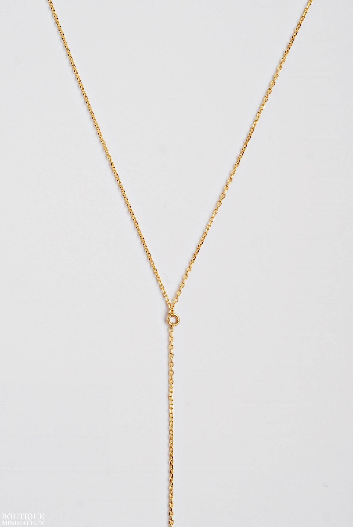 Basic Lariat Necklace - Boutique Minimaliste has waterproof, durable, elegant and vintage inspired jewelry